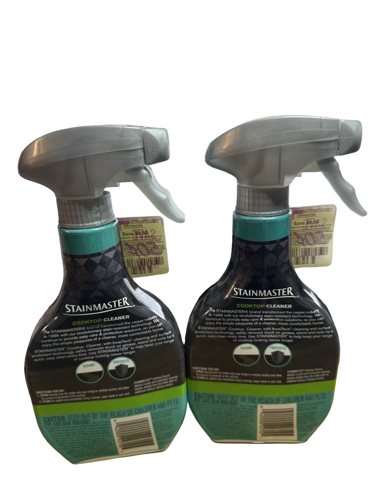 Stainmaster Cooktop cleaner spray bottle 13 Fl Oz 2 pack new