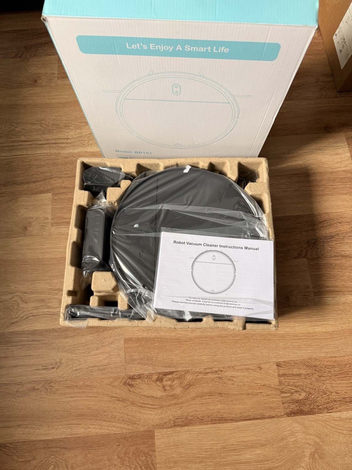 Onson BR151 WiFi Robot Vacuum Mop Cordless 100min 1400Pa Black
