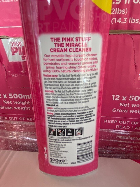 (12 PACK) THE PINK STUFF 500 ml Miracle Cream Cleaner
