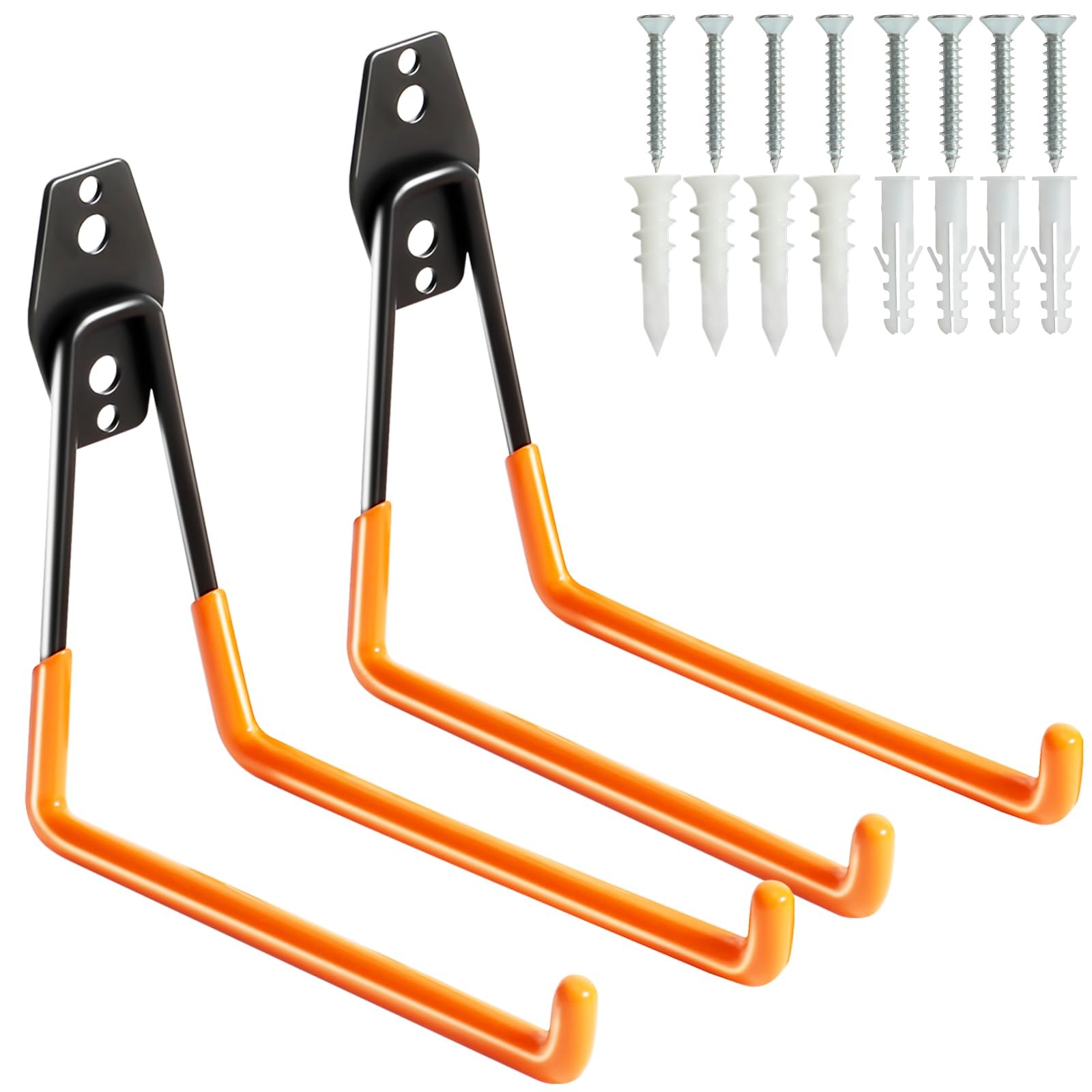 Heavy Duty Garage Hooks for Hanging, 2 Pack Garage Storage Hooks for Ladde