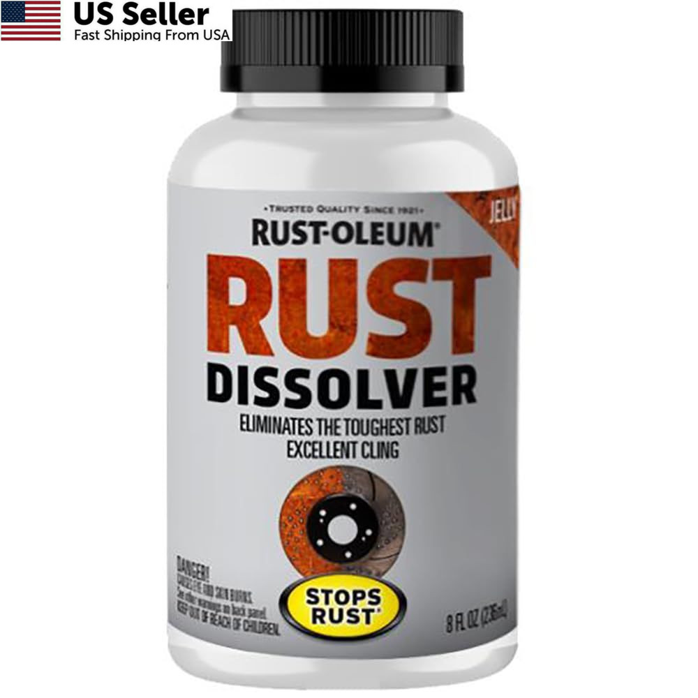 Rust-Oleum Rust Dissolver Jelly | Heavy-Duty 8 Fl Oz (Pack of 1), No Color