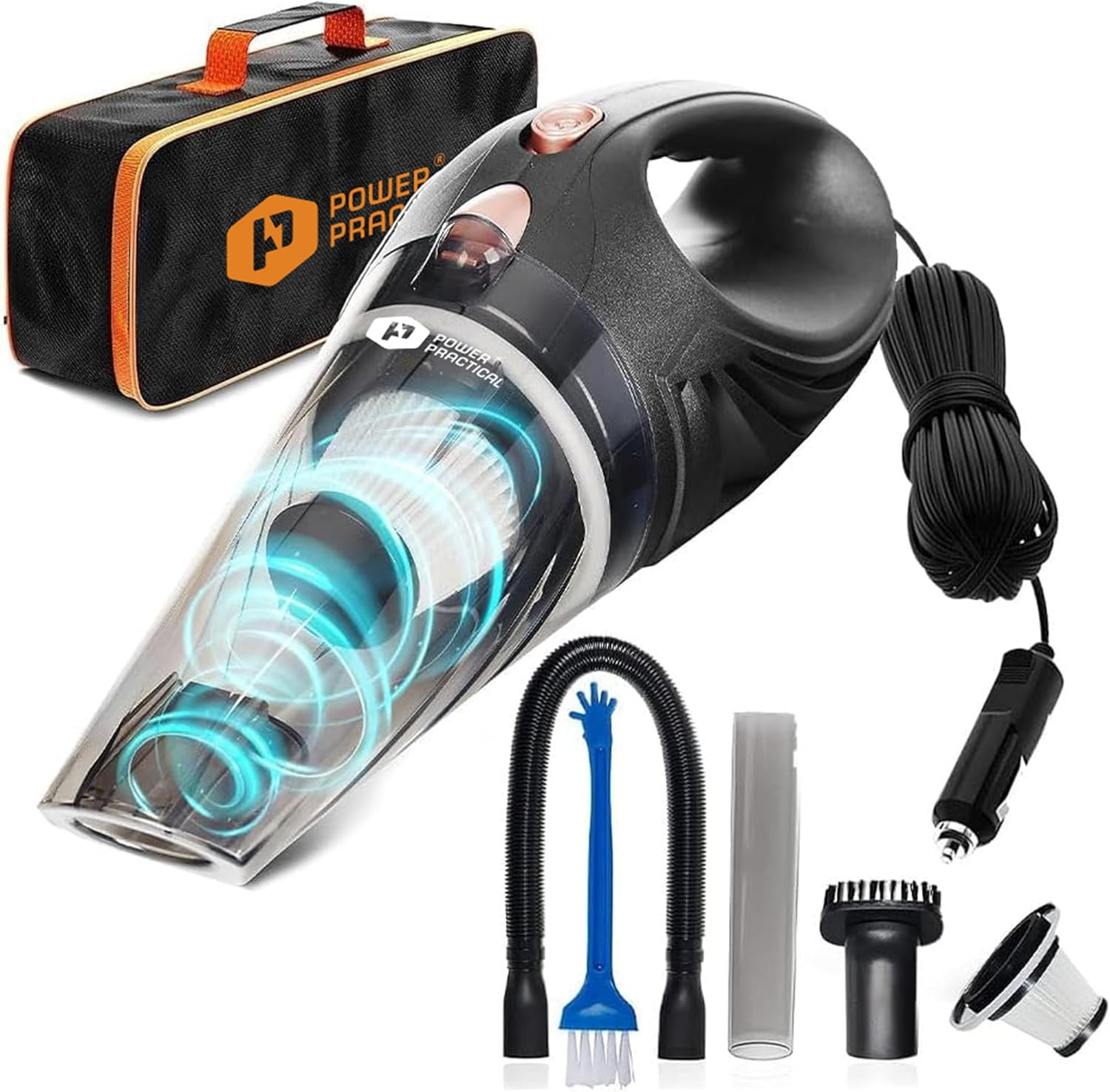 Thisworx Car Vacuum Cleaner – Car Accessories – Small 12V High Power Handheld P