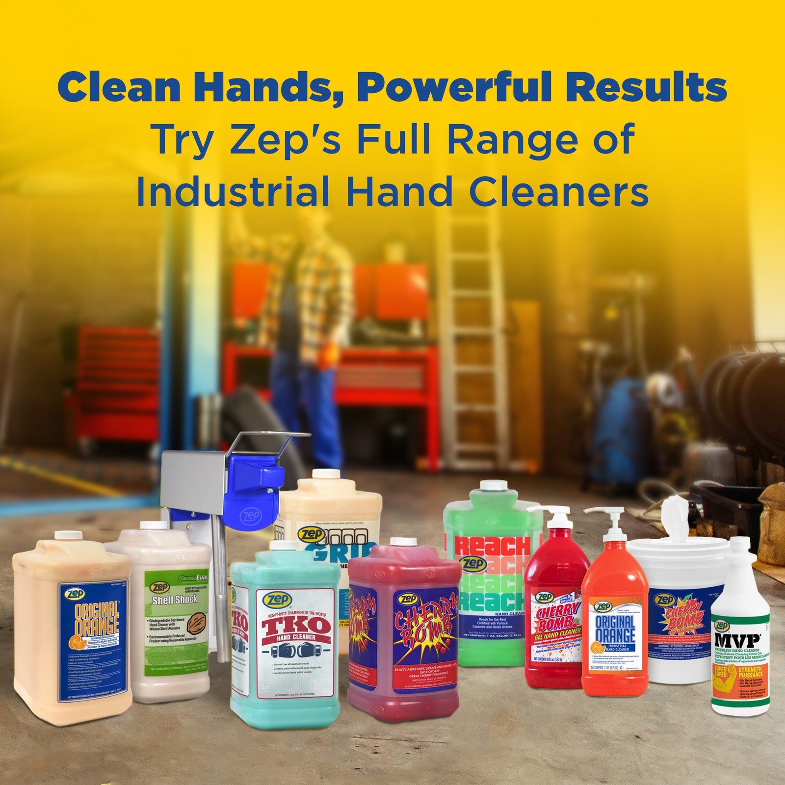 Zep Reach Industrial Strength Hand Cleaner – 1 Gallon (Case of 4) – 92524
