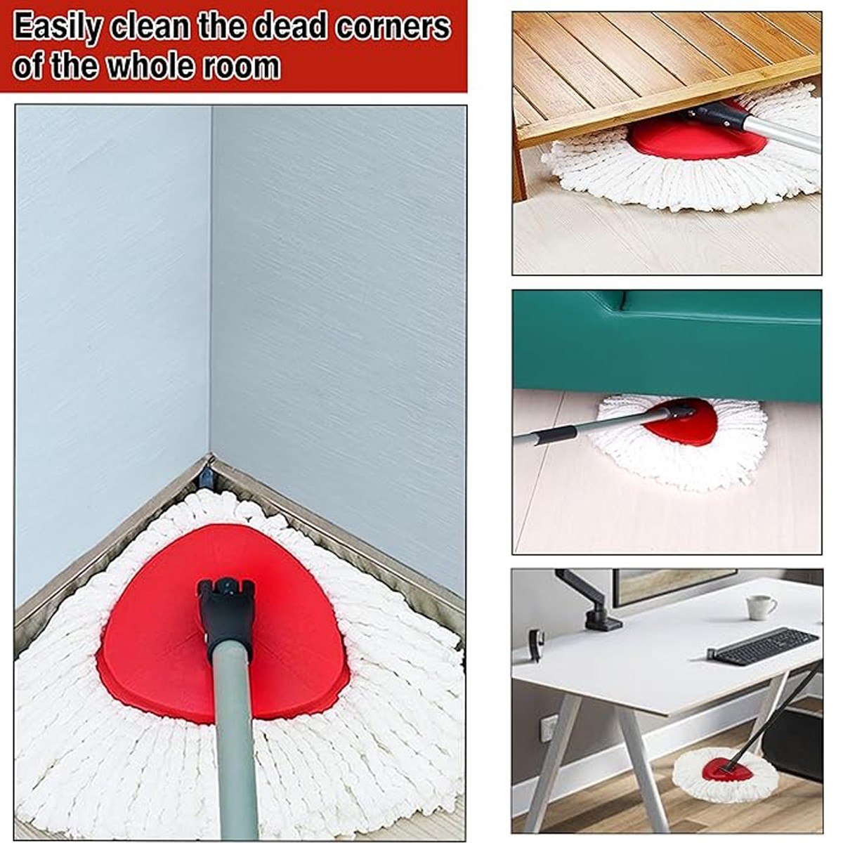 Replacement Microfiber Mop HEAD For O-Cedar Spin Mop Easy Clean Wring Refill US