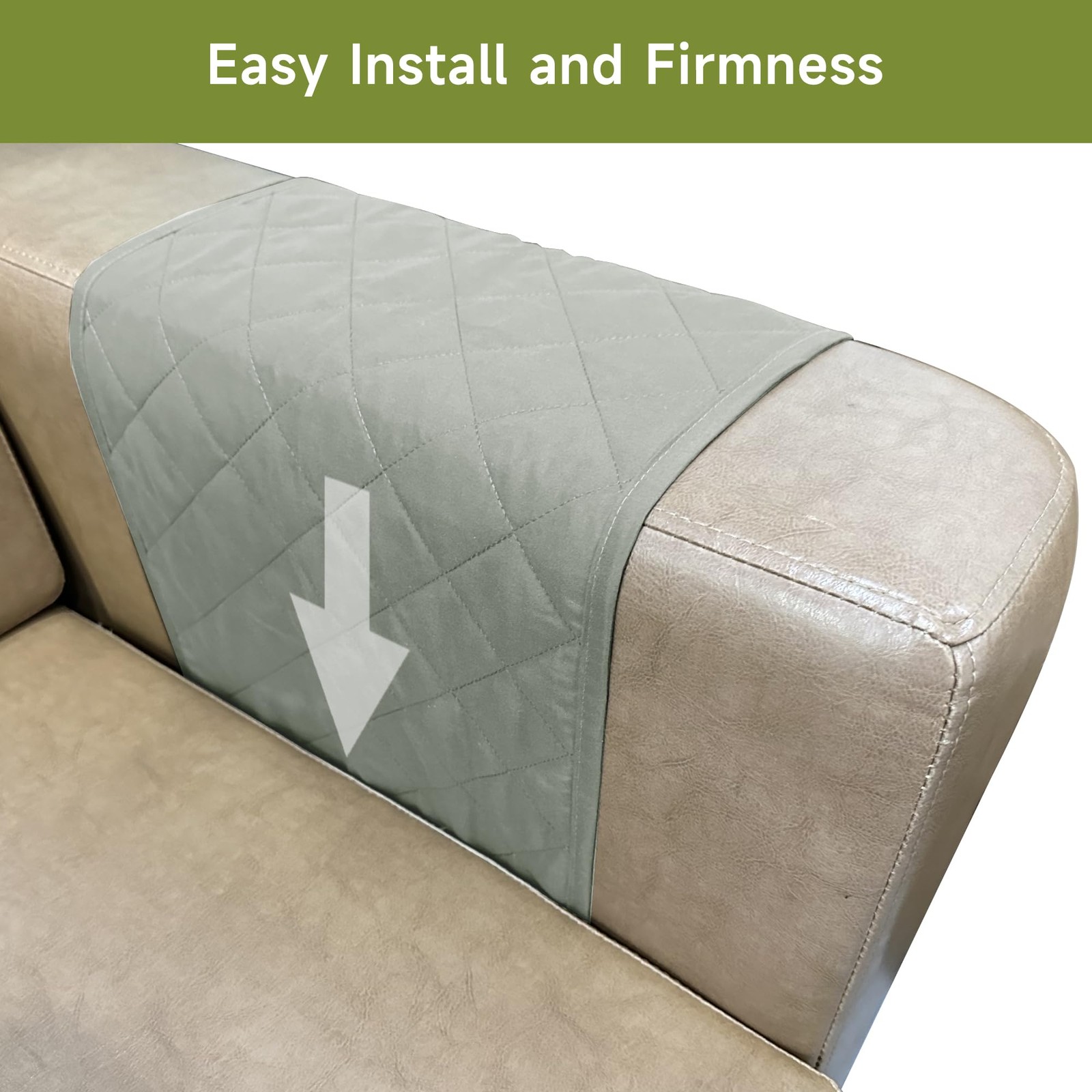 Sofa Armrest Caddy 6 Pockets Waterproof Remote Control Holder Couch Grey