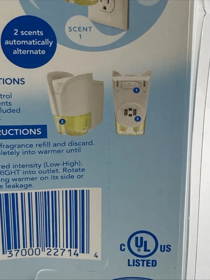 Febreze NOTICEables Scented Oil Warmer Plug In 2 in 1 Air Freshener NO REFILL