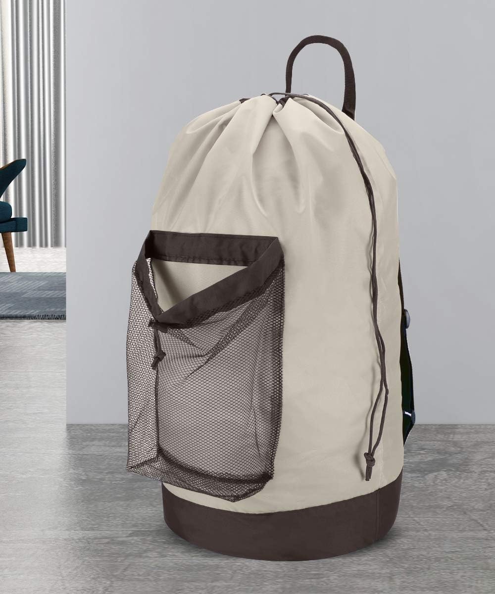 Backpack Laundry Bag 115L Large Hamper W/ Shoulder Straps Drawstring Closure