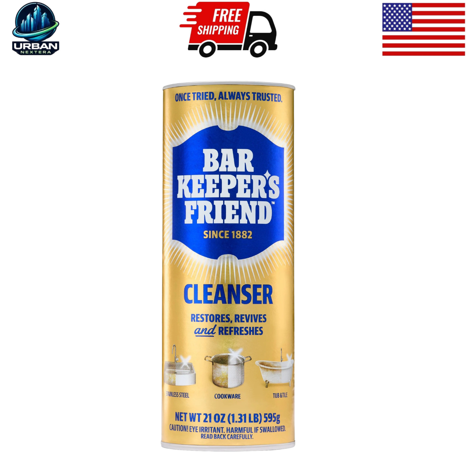 Bar Keepers Friend 21 oz. Powder All-Purpose Cleaner and Polish
