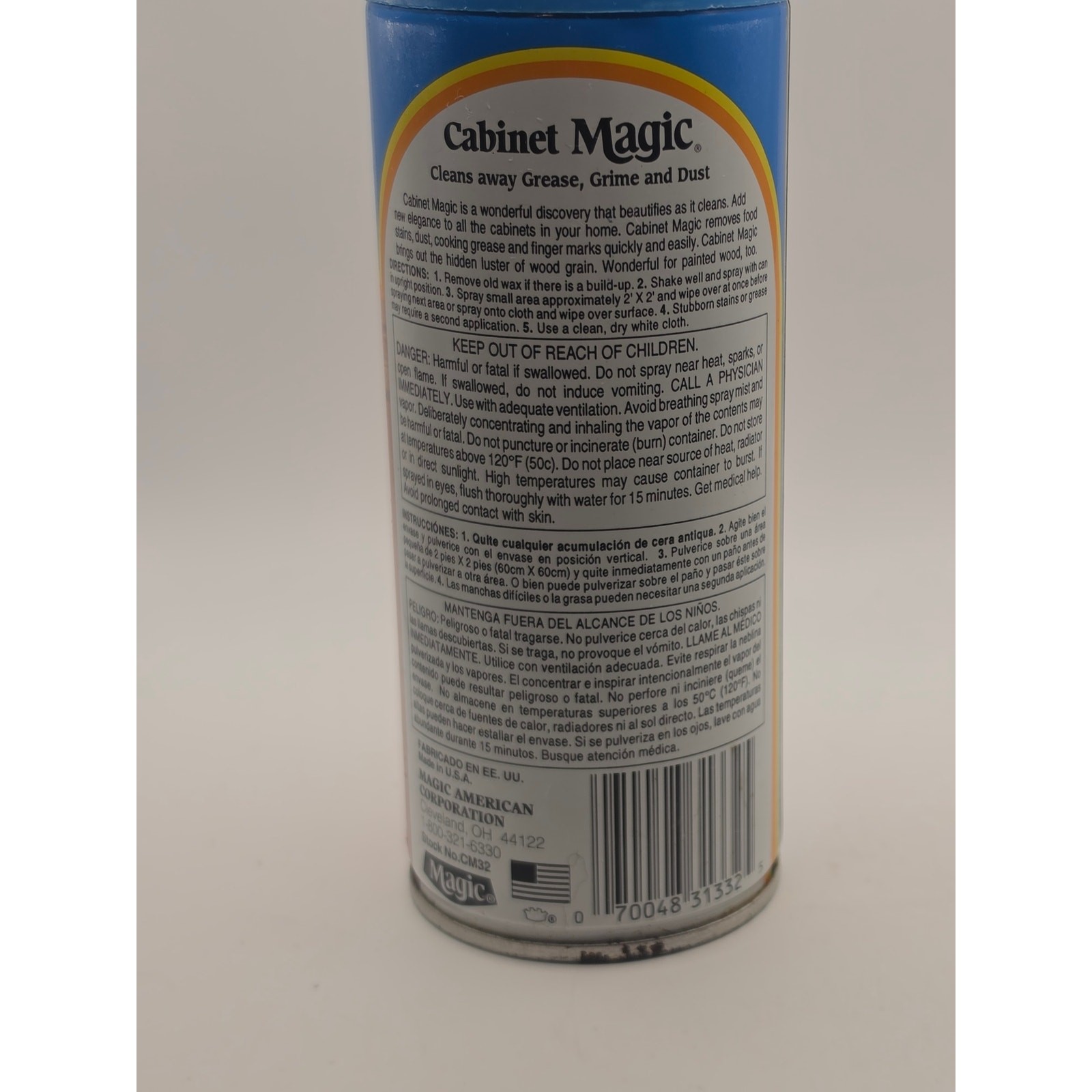Vintage Cabinet Magic Aerosol 13 oz Full Can (cracked lid)