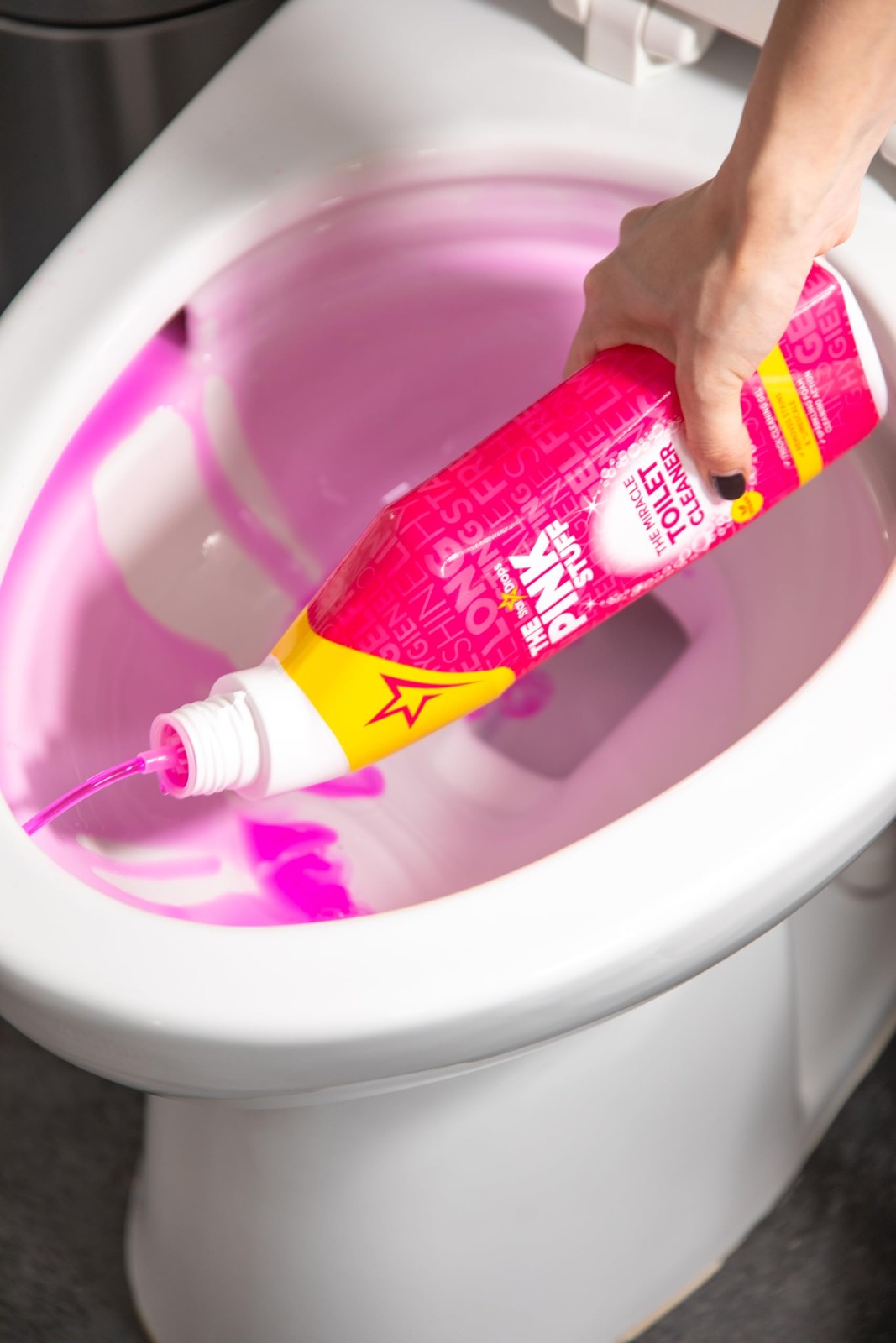 Pink Toilet Cleaner 1 Fl Oz Pack Of 1 Limescale Stain Remover Foam Fresh Scent