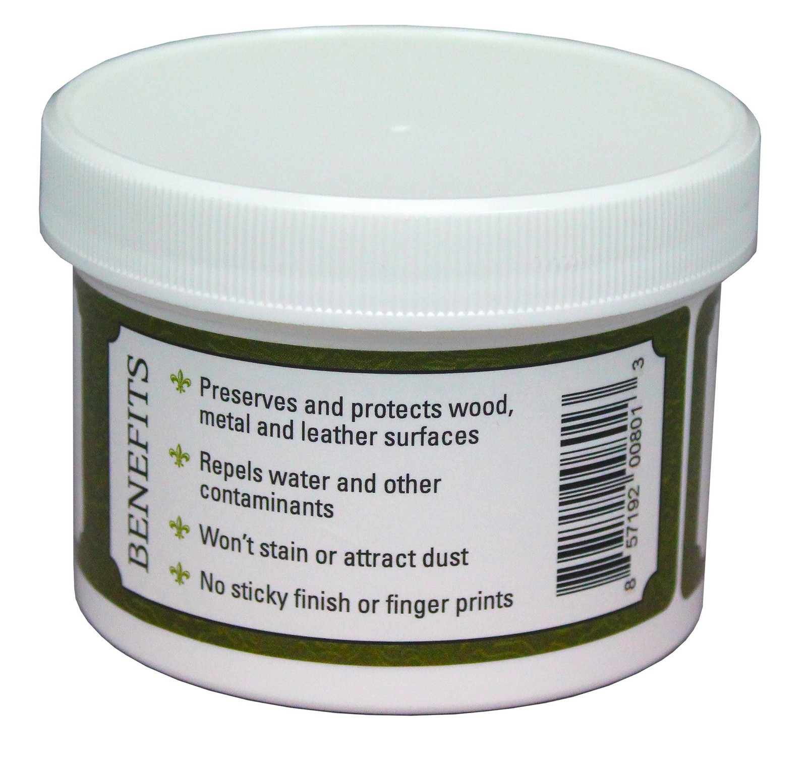 Microcrystalline Wax Polish Metal Leather Wood Surface Protective Sealer 8 oz
