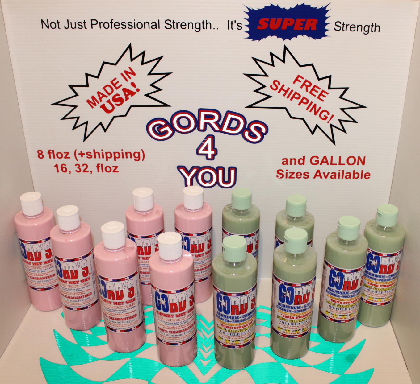 Brass, Copper, Alum., Chrome, Cleaner-Polish 6-16OZ, Cherry Wet Wax 6-16OZ COMBO