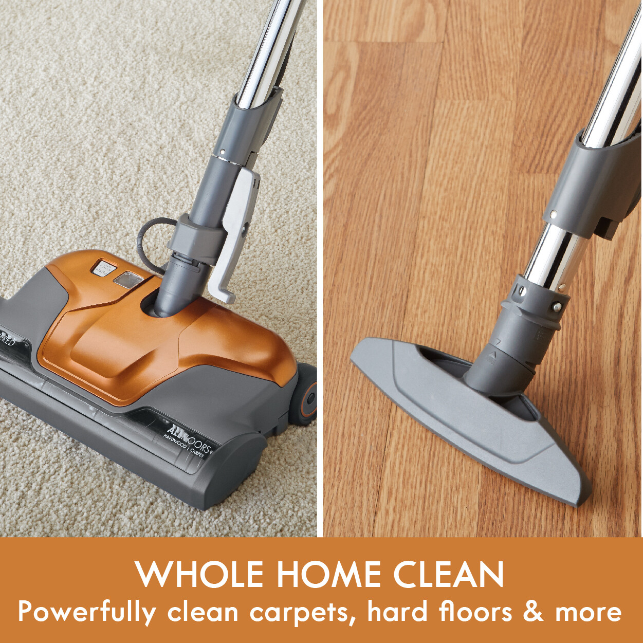 Kenmore 81214 200 Pet Friendly Canister Vacuum HEPA 2-Motor 3 Tools Orange