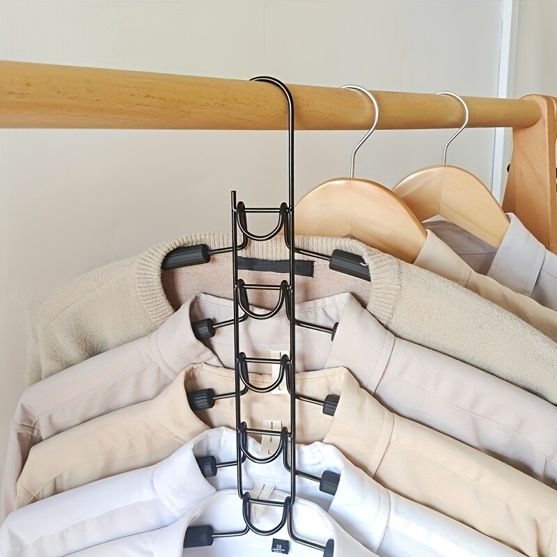 Magic Pants Hangers Space Saving 4 Pack For Closet Multiple Layers Multifunction