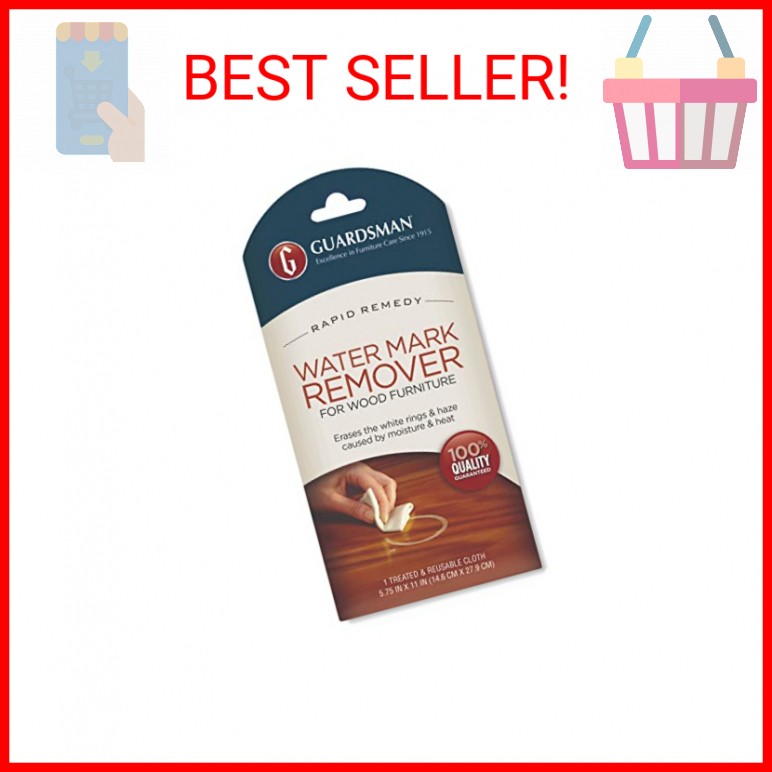 Guardsman Reusable Water Mark Remover Cloth | Wood Cleaner for White Rings & Haz