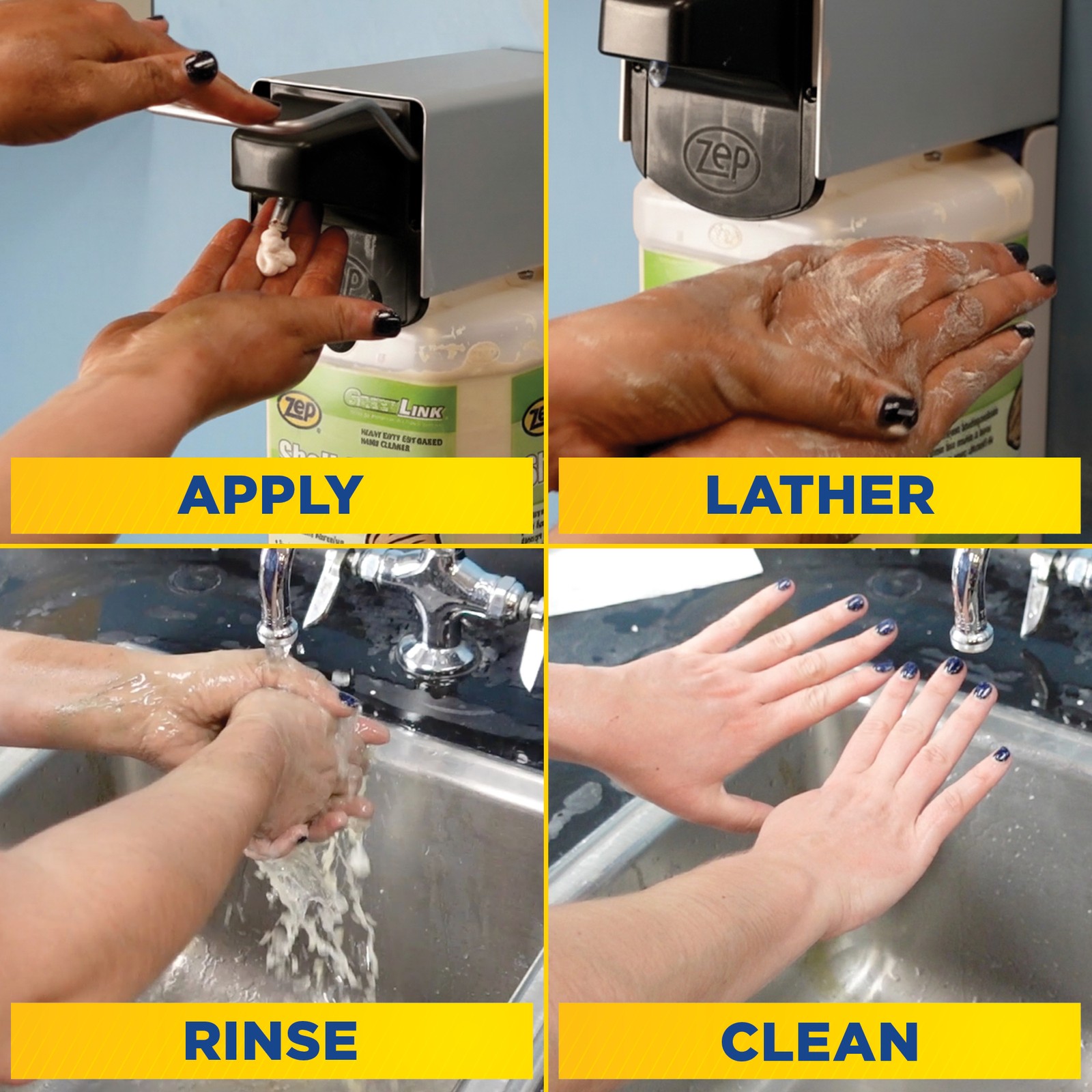 Zep TKO Heavy-Duty Industrial Hand Cleaner – 1 Gallon (Case of 2) – ECR548242