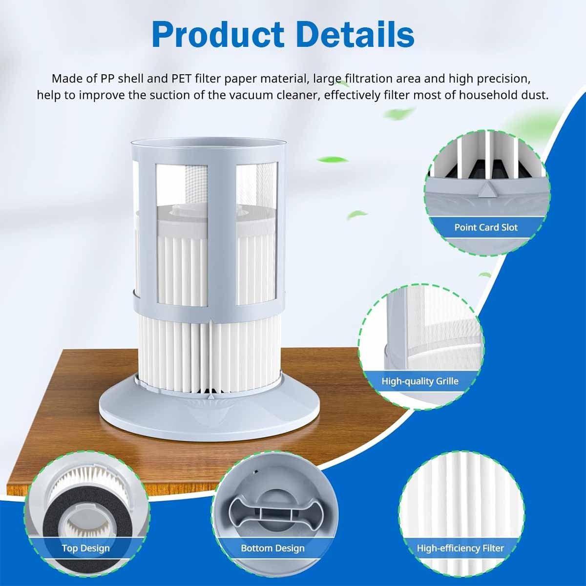 Filters for Bissell Zing & Powerforce Bagless Canister Vacuum 2156A 1665 16652