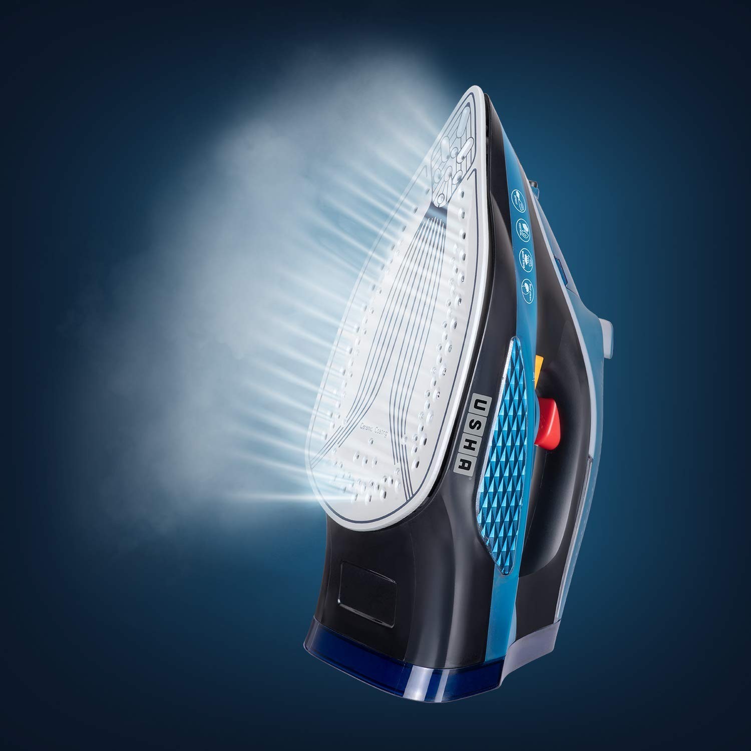 USHA Aqua Glow 2000 watts Steam Iron with Innovative Led Indicator 220V