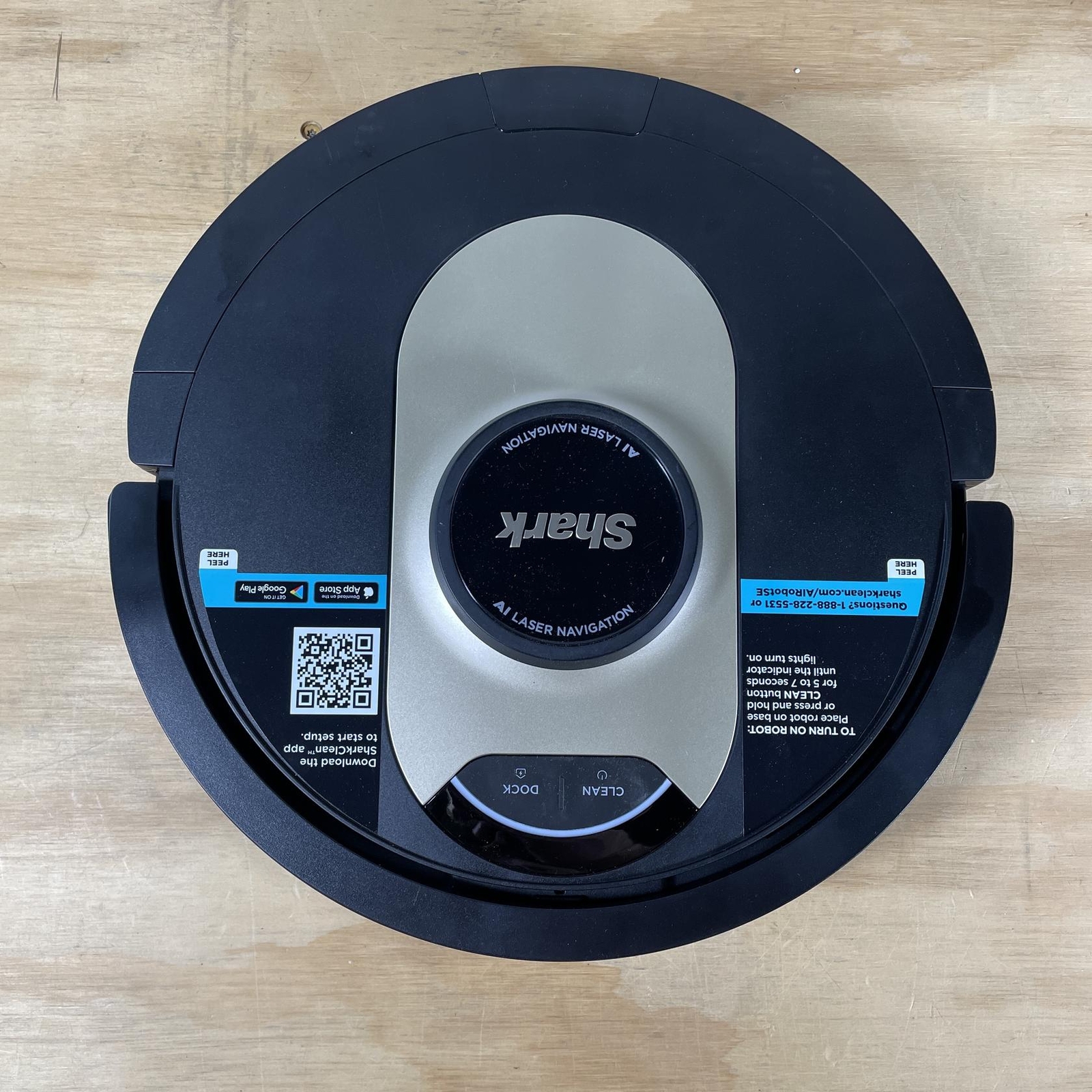 Shark AV2501AE X3 AI Ultra Robot Vacuum and Power Base Wi-Fi Connected, Black