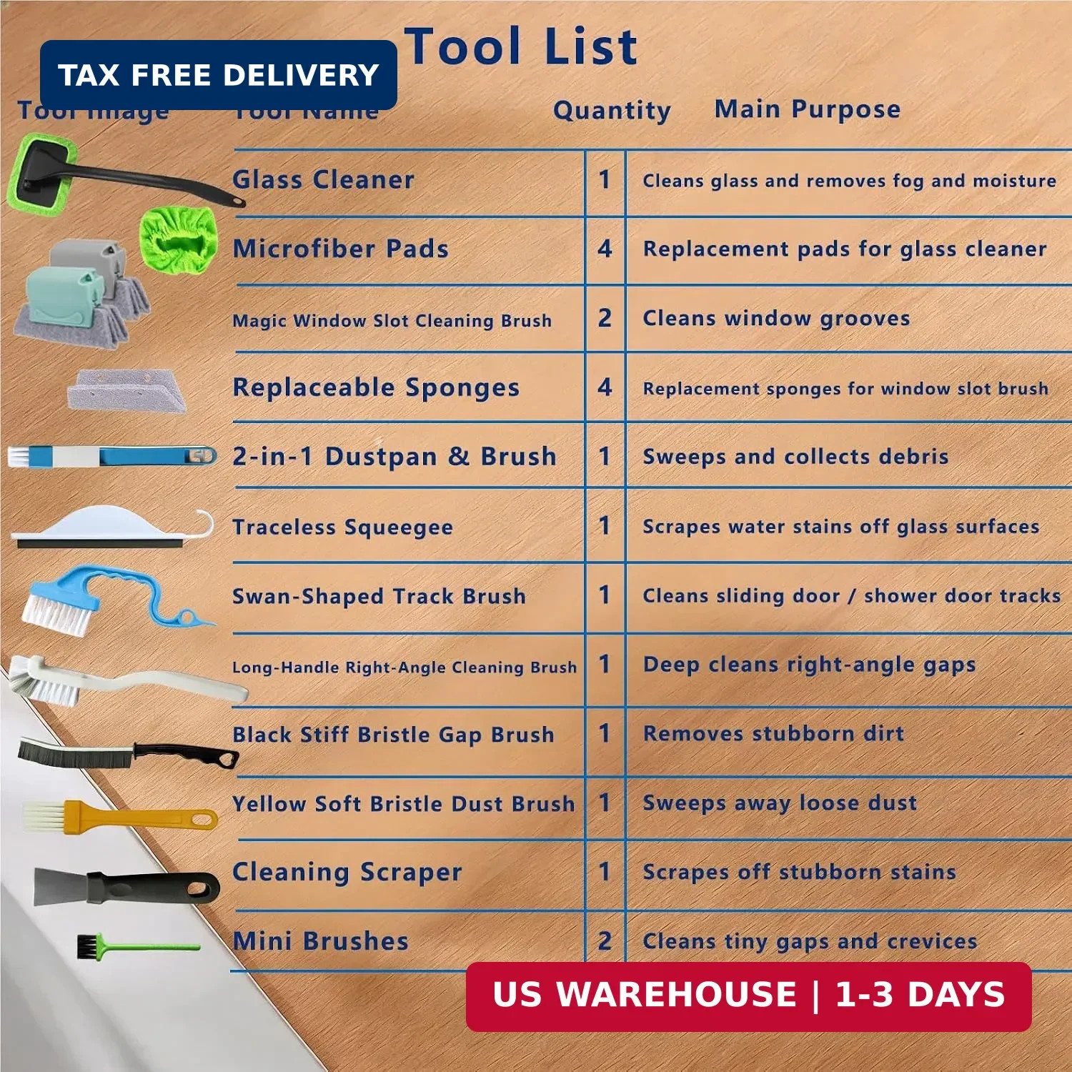 Window Track Cleaner Kit, 20Pcs Small Crevice Window Cleaning Tools | Cl