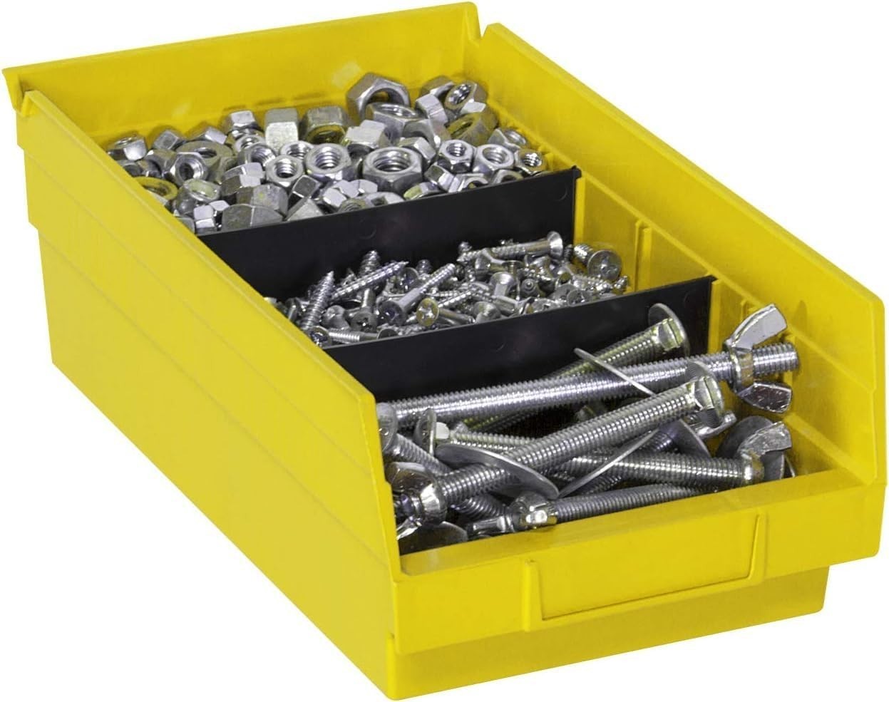 Versatile Heavy-Duty Plastic Shelf Bins – 12-Pack for Efficient Organization