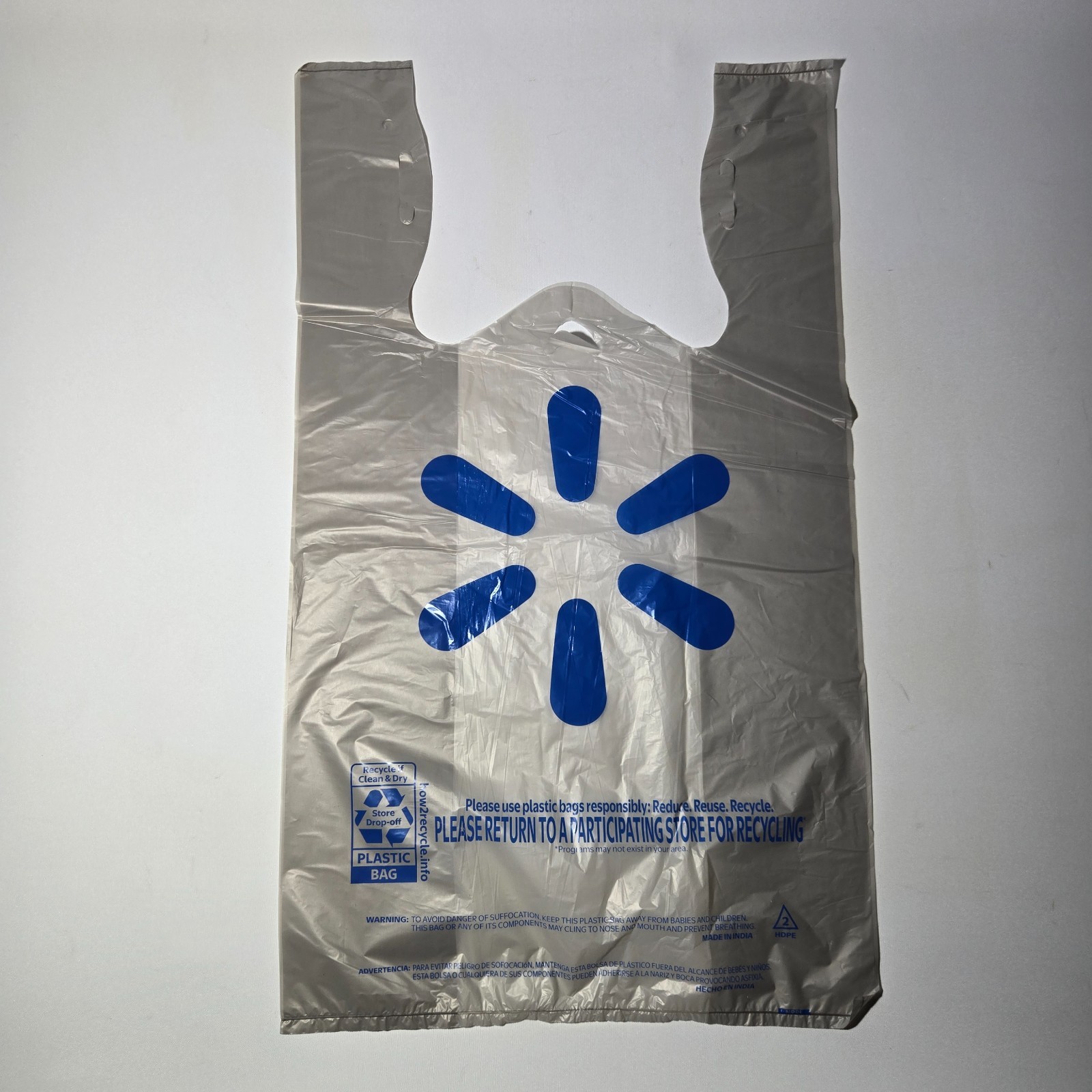 Walmart Plastic Grocery Shopping Bags 11×14 Choose Number of Bags Crafts Trash