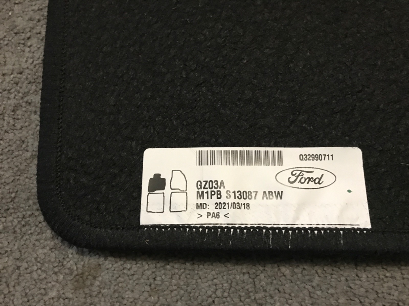 2022-2025 Ford Bronco Sport OEM Floor Mat Four Piece Set M1PB S130D00 AC3JA6