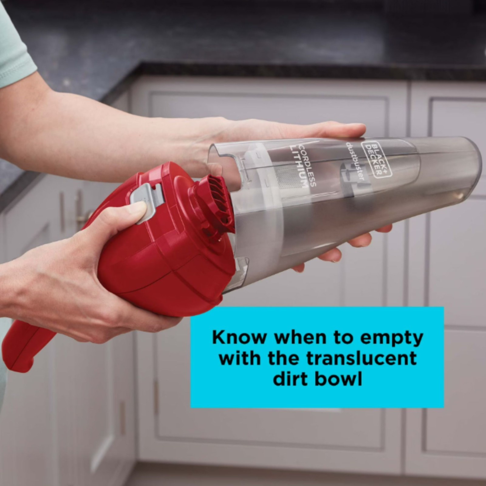 BLACK+DECKER Dustbuster Handheld Vacuum Red Car Pet Hair Cordless, NEW