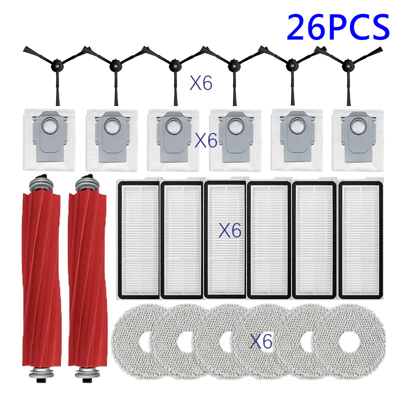 Replacement Parts Kit For Roborock Qrevo S /Qrevo Pro /Qrevo MaxV Mop Pad Filter