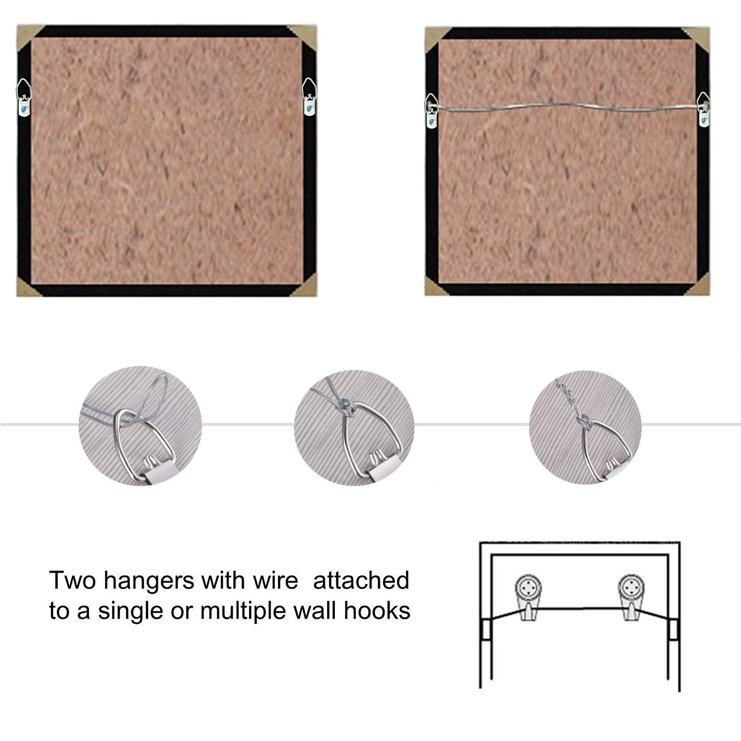 Picture Hanging Wire #2 100-Feet Braided Picture Wire Heavy for Photo Frame Pict
