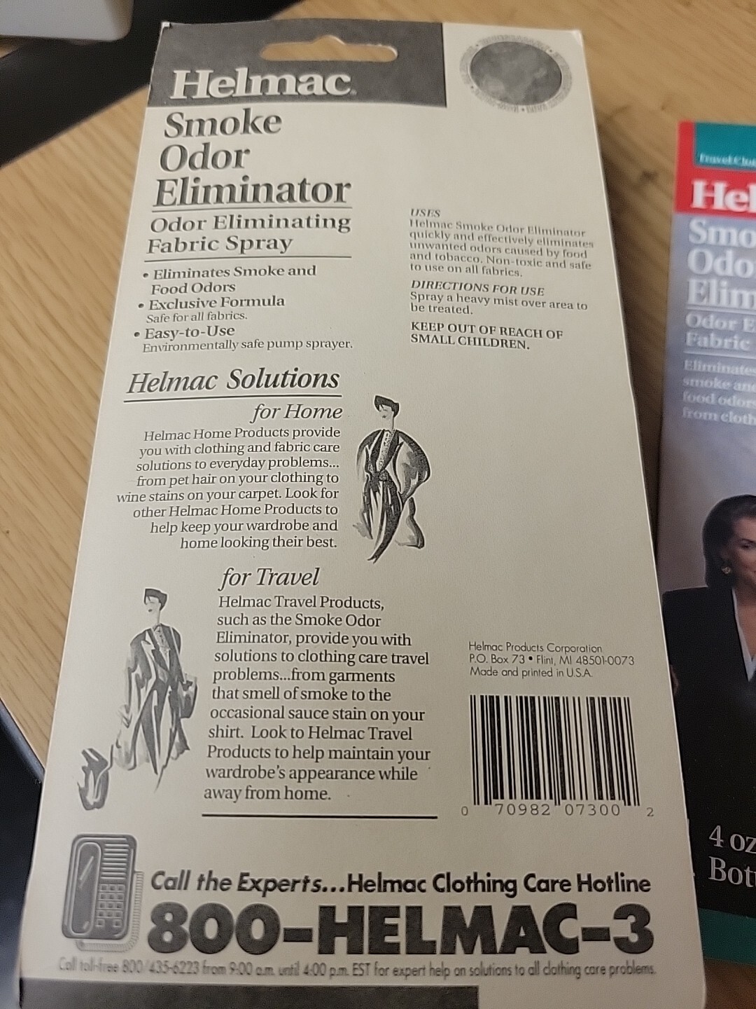 2ea Helmac Smoke Odor Eliminator 4oz Spray Bottle – Sealed – See Pictures!