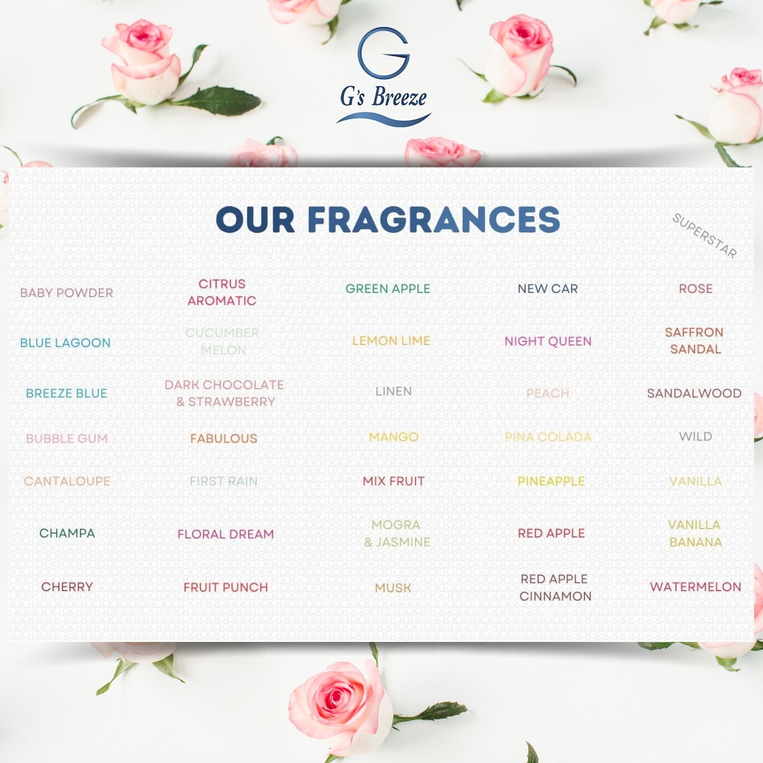 G’s Breeze Rose Air Spray – Long-Lasting Floral Fragrance for Any Occasion