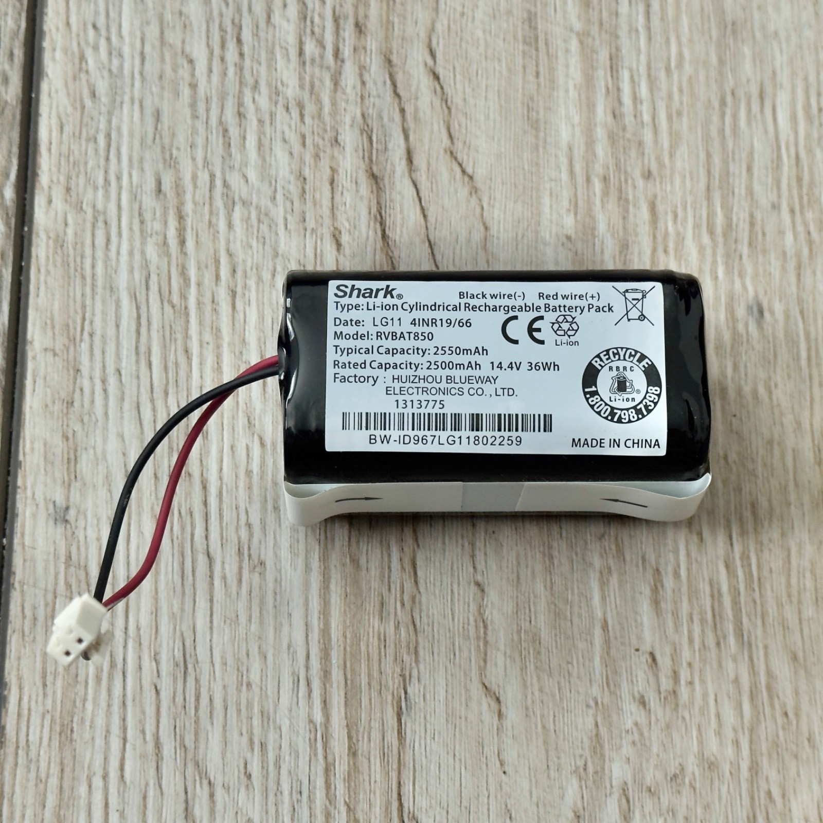 OEM Shark AV2610BFUS AI Ultra Robot Battery Pack Tested