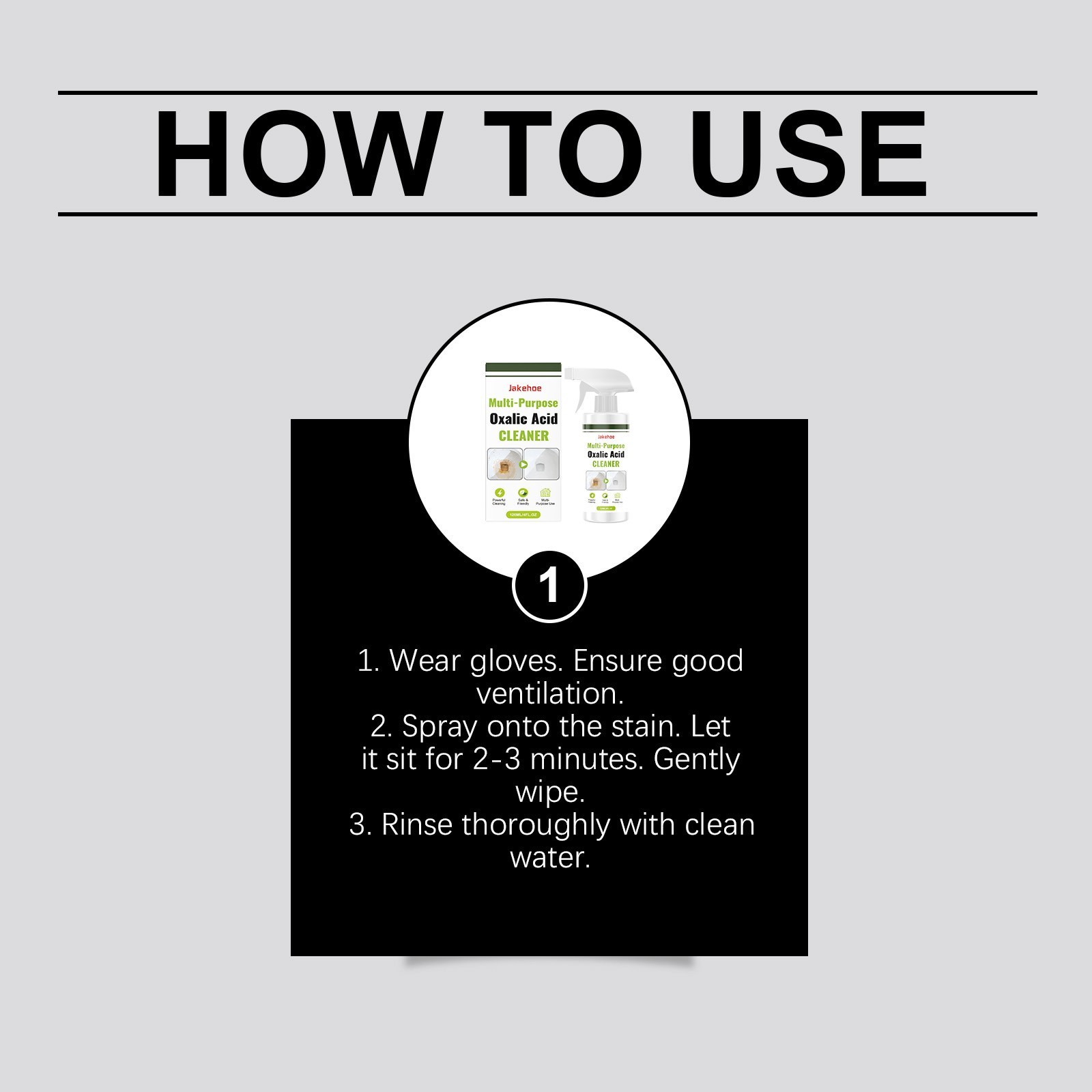 Oxalics Acids Cleaner 120ml Rust-Stain And Scale Remover Surfaces Liquid Formula