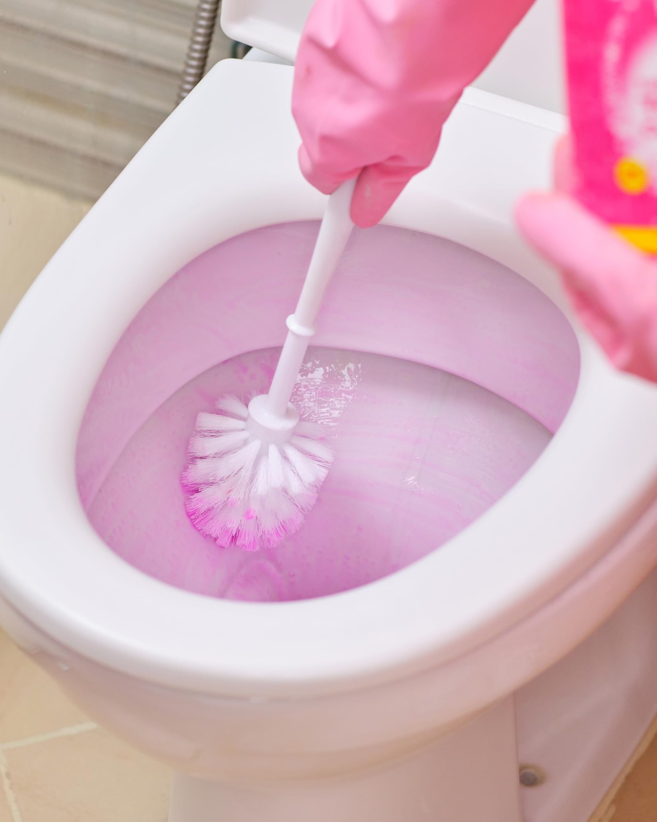 Pink Toilet Cleaner 1 Fl Oz Pack Of 1 Limescale Stain Remover Foam Fresh Scent
