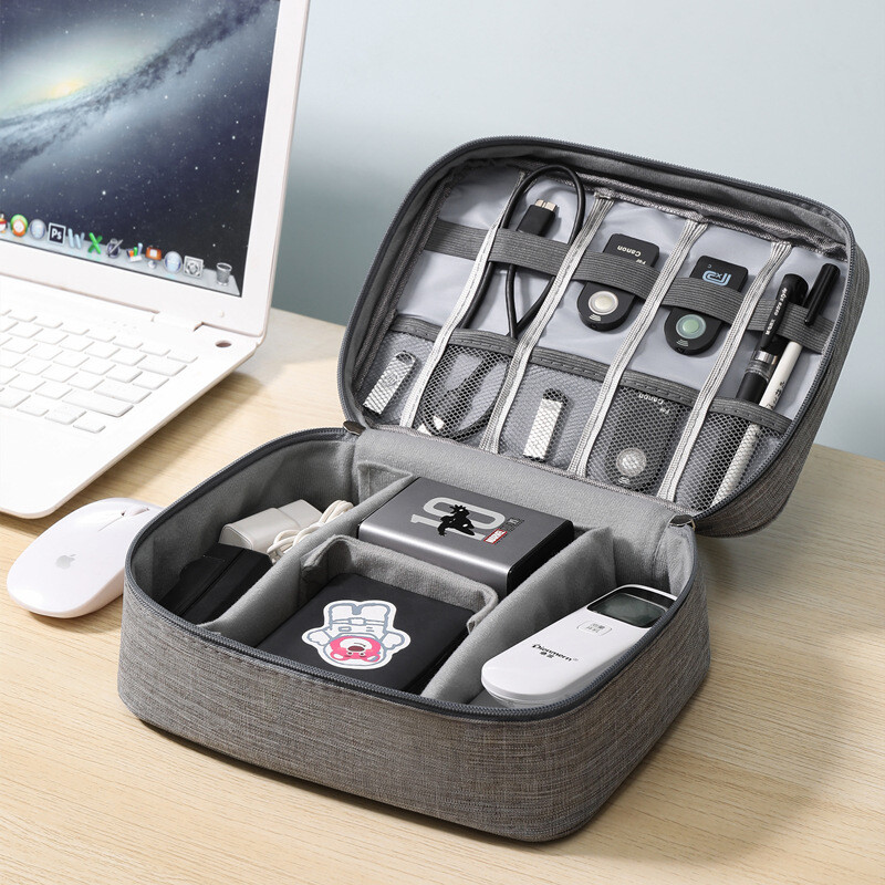 Portable Electronic Organizer Travel Cable Storage Bag Cord Case Accessories US