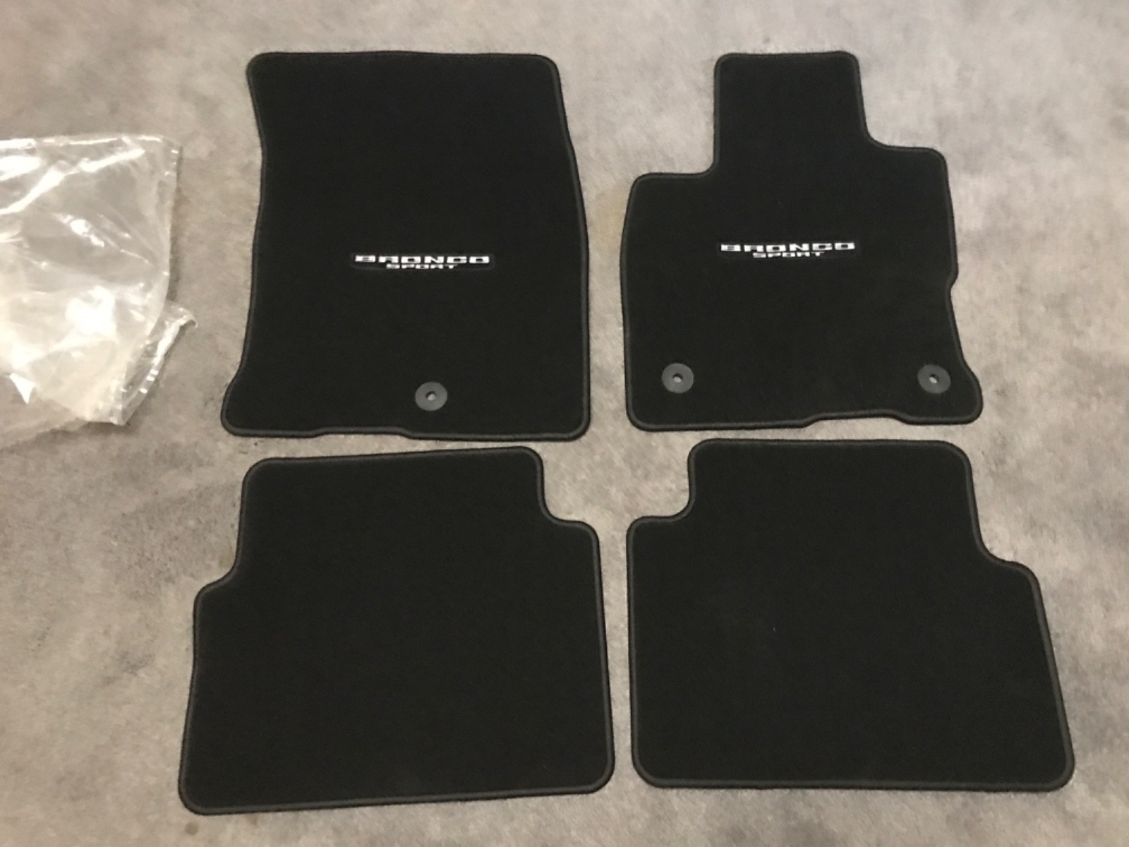 2022-2025 Ford Bronco Sport OEM Floor Mat Four Piece Set M1PB S130D00 AC3JA6