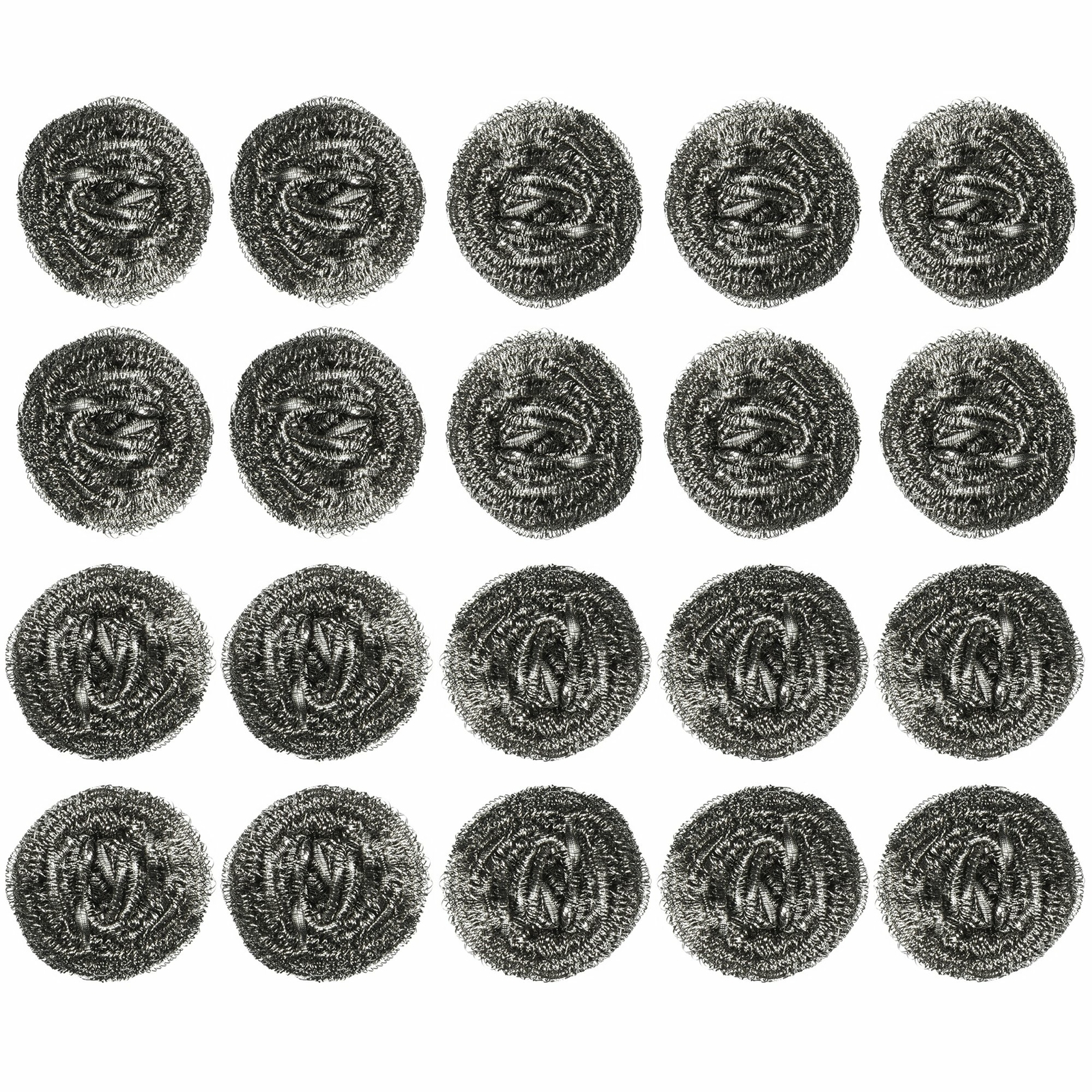 20 Pcs Stainless Steel Kitchen Cleaning Sponges Scouring Pad Steel Wool Scrubber