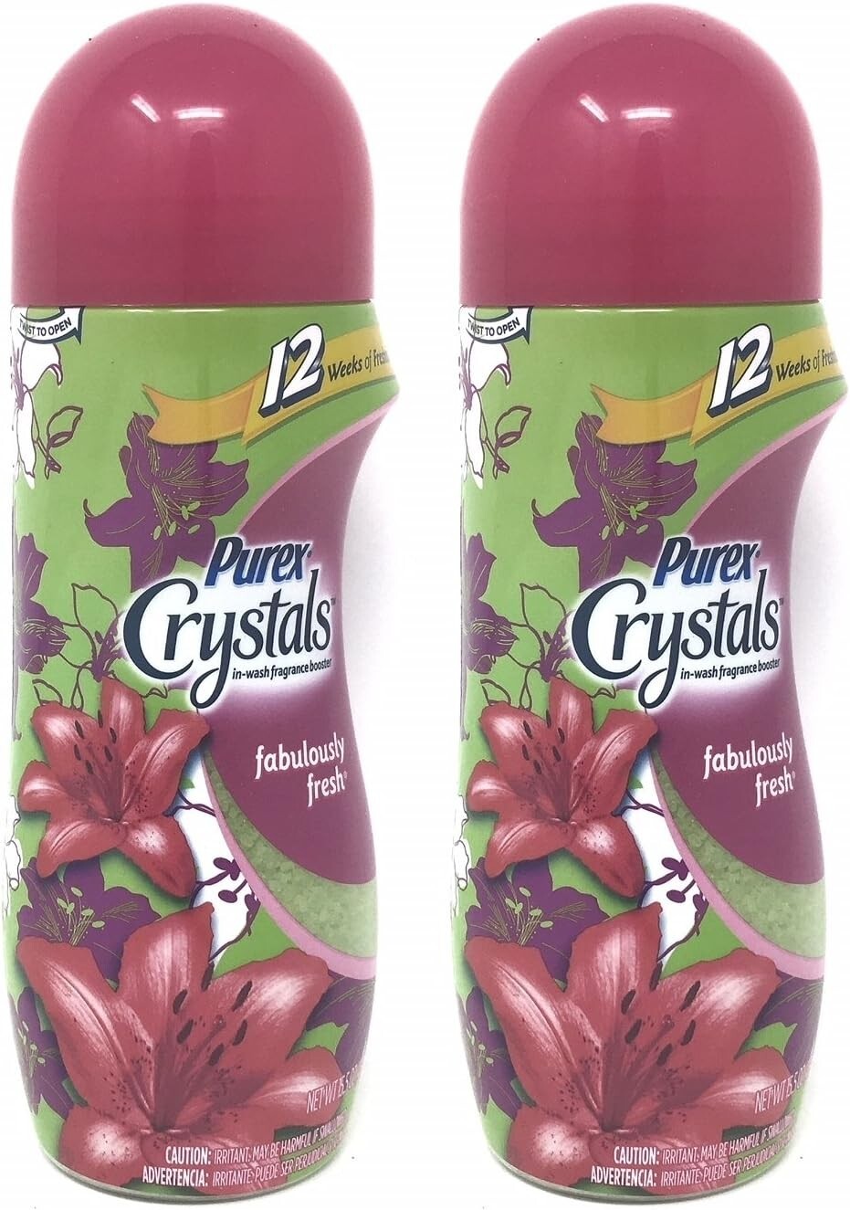 Purex Crystals In-Wash Fragrance Booster Fabulously Fresh 15.5 Ounces Pack of 2