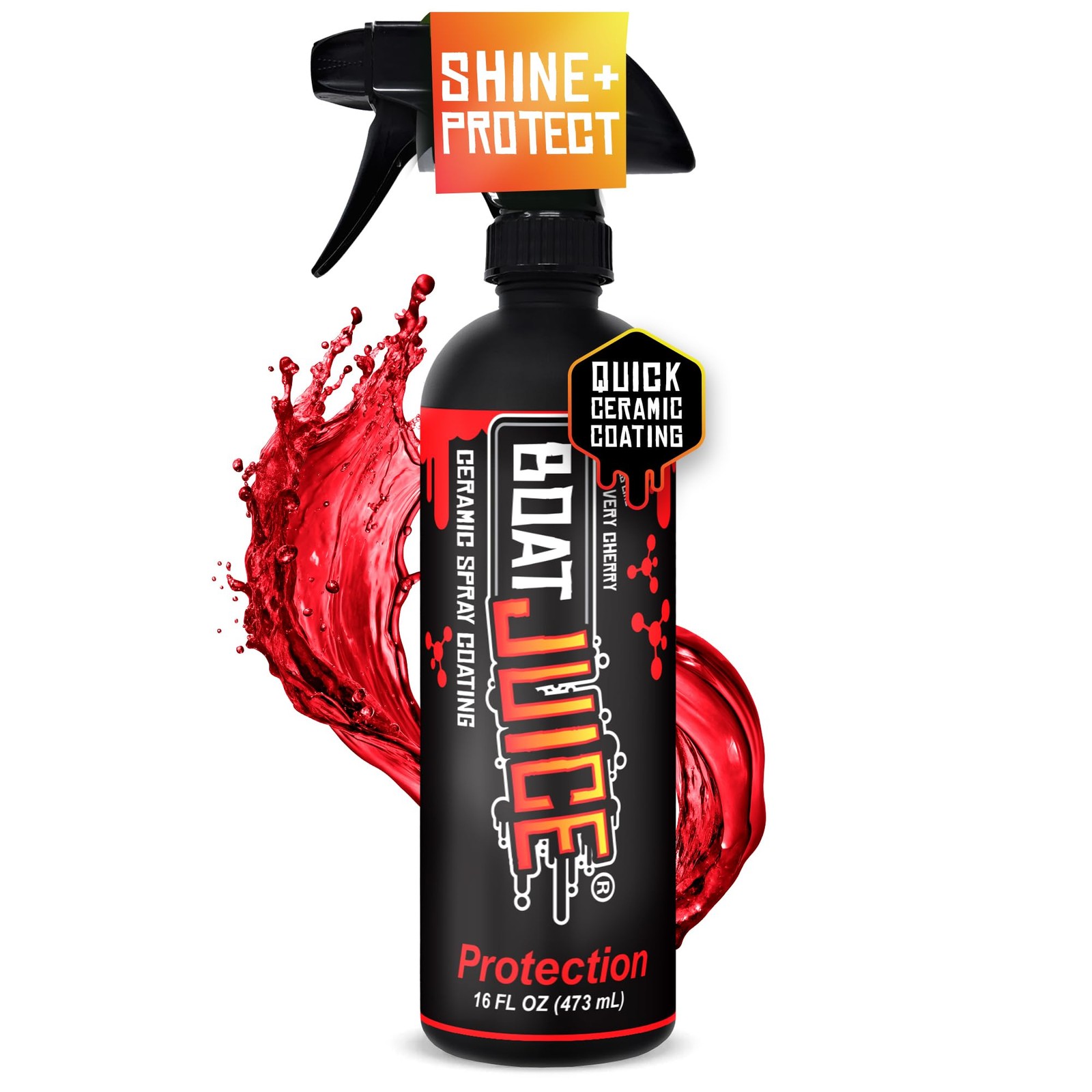Boat Ceramic Coating Wax Spray Marine Shine Protection Very Cherry Scent 16oz