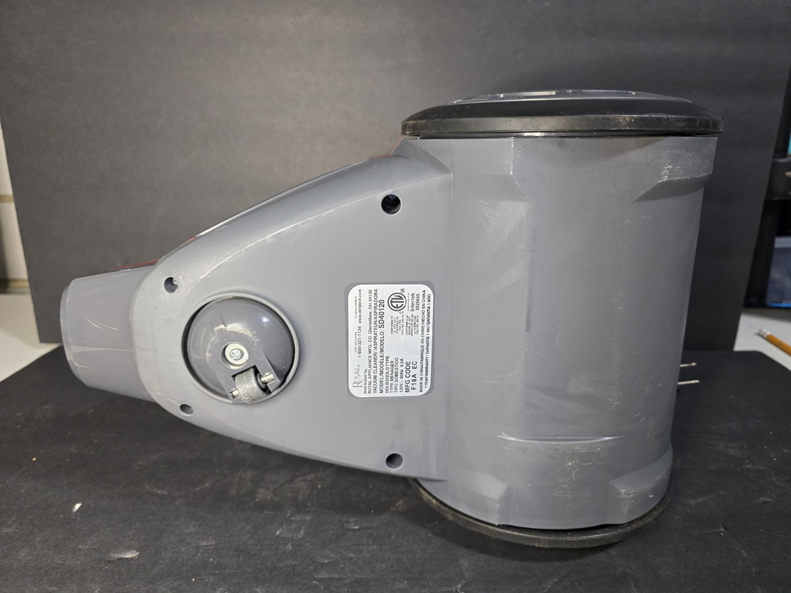 Royal Dirt Devil Featherlite SD40120 Motor Base Unit Canister OEM Works Well