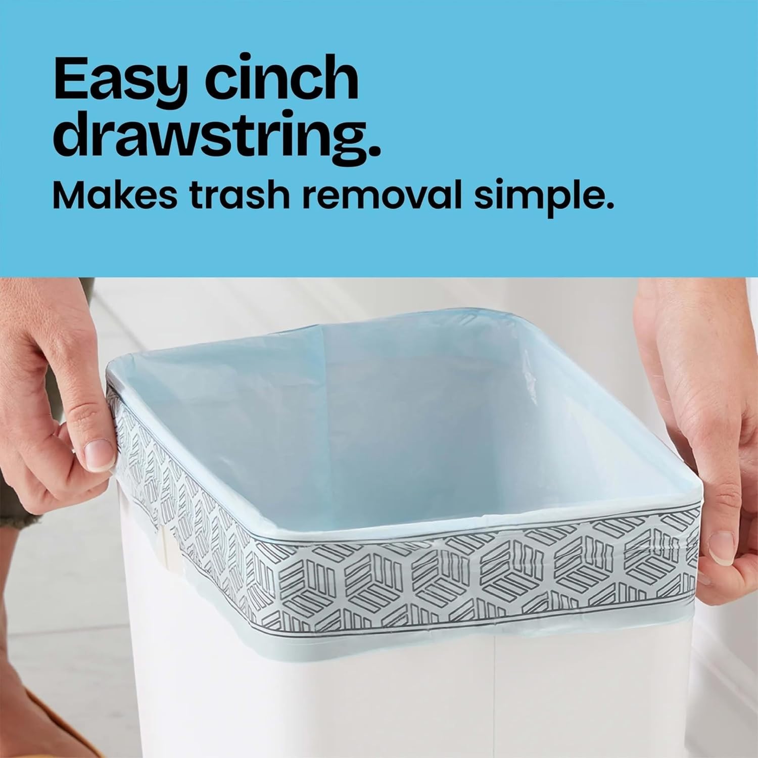 Glad 4 Gallon Drawstring Trash Bags 34/80 Ct | Beachside Breeze Scented