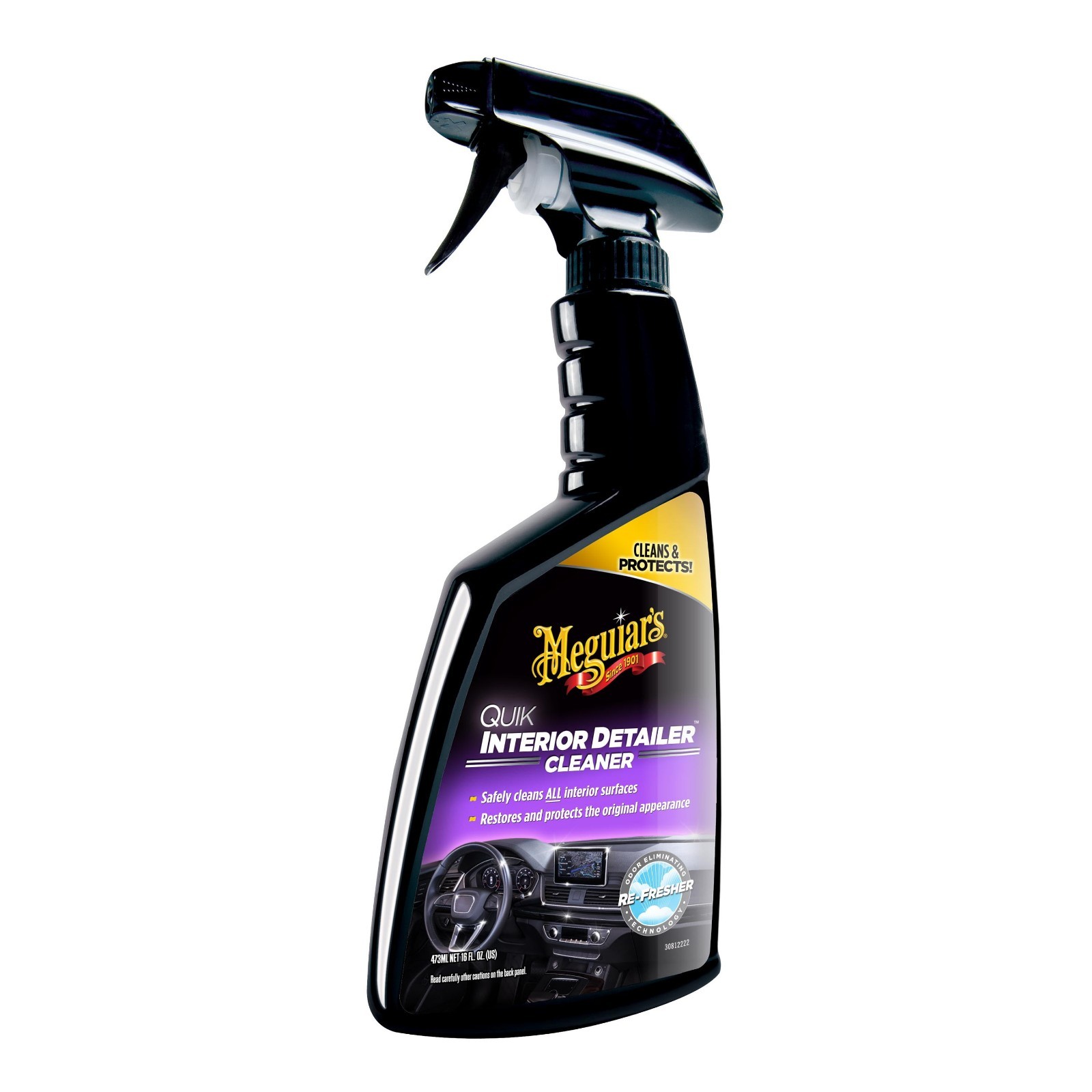 Meguiar’s Quik Interior Detailer Cleaner 16oz – All Surface Car Cleaner Spray