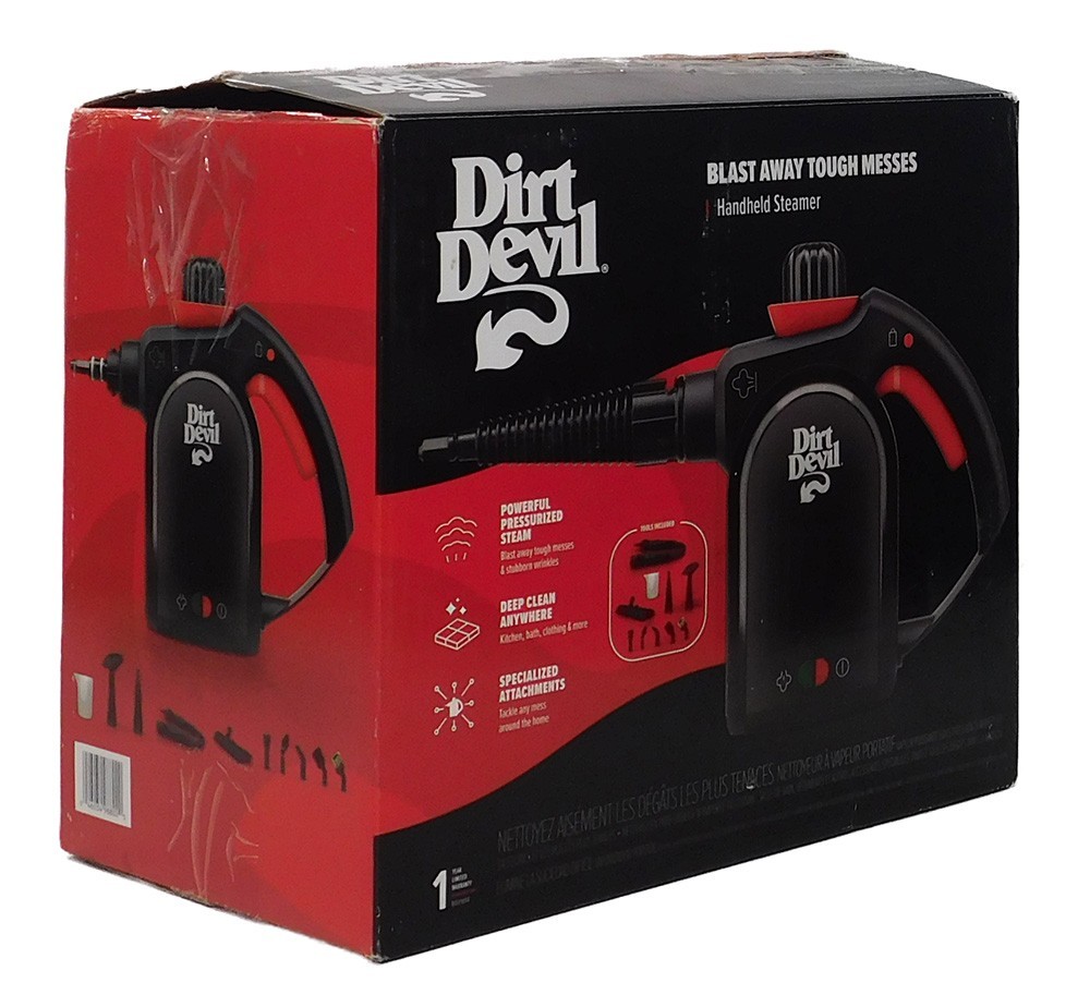 Dirt Devil WD21000 Black Portable Corded Handheld Steam Cleaner – Open Box