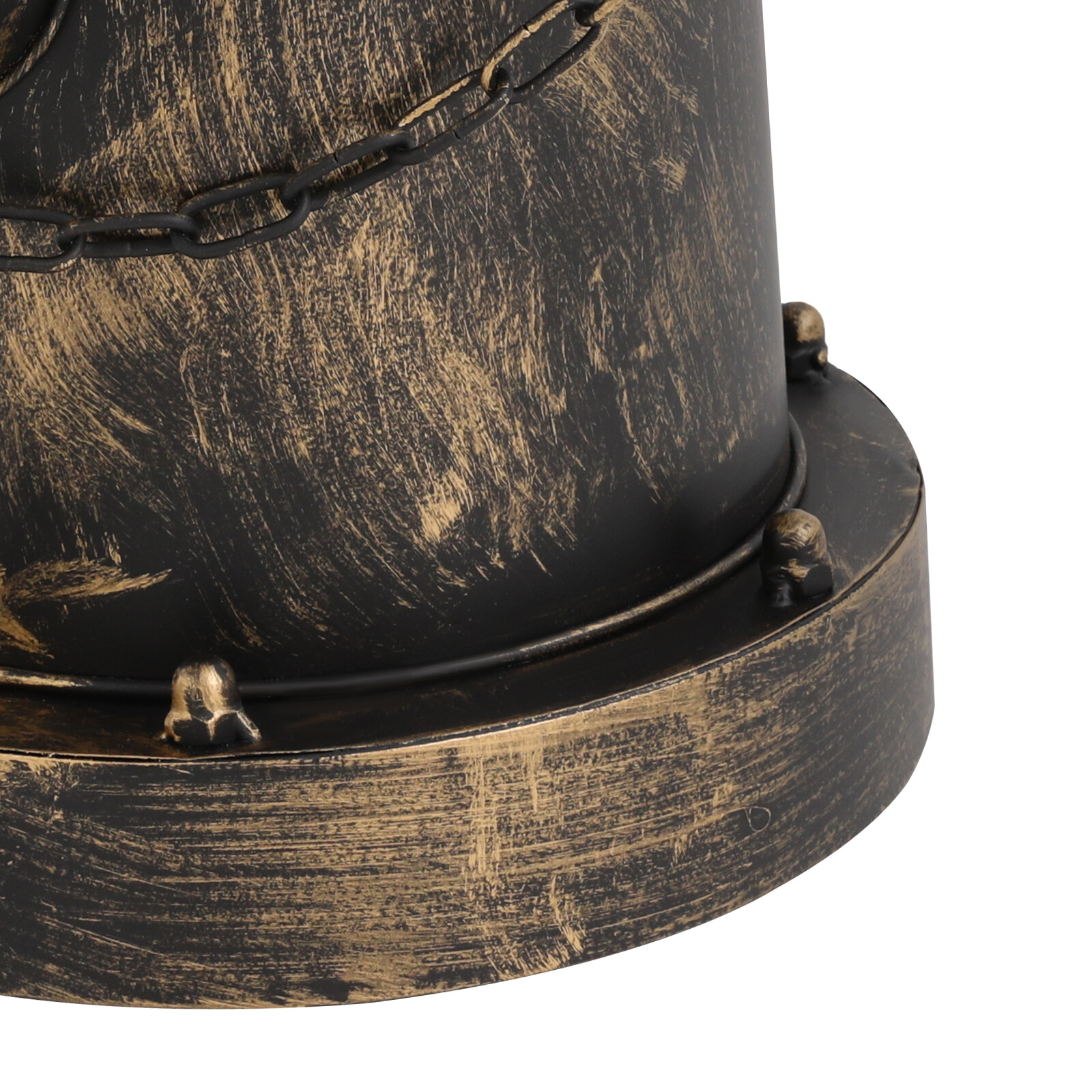 Vintage trash can – bronze color