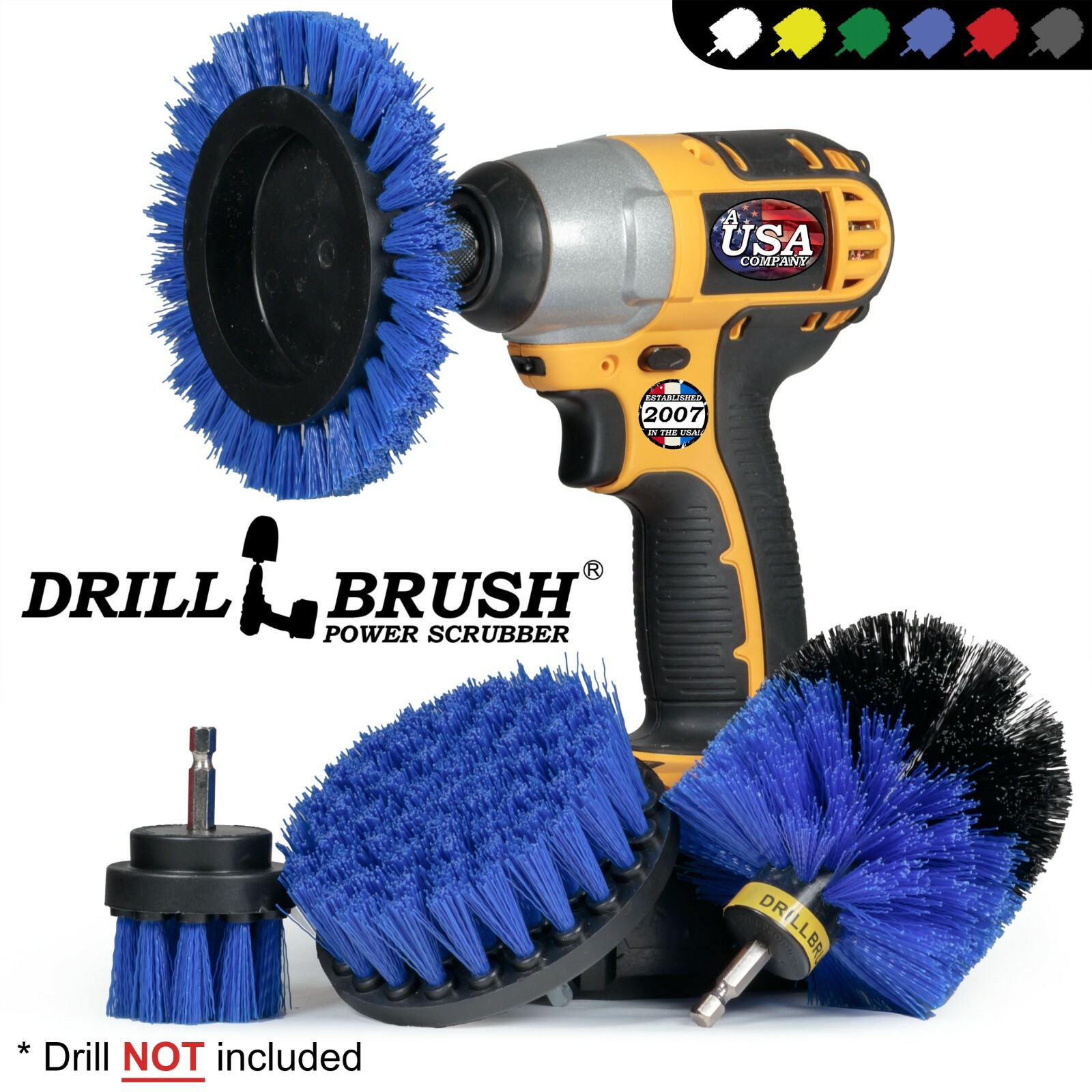 Boat Cleaning Drill Brush Attachment Set – Personal Watercraft Detailing