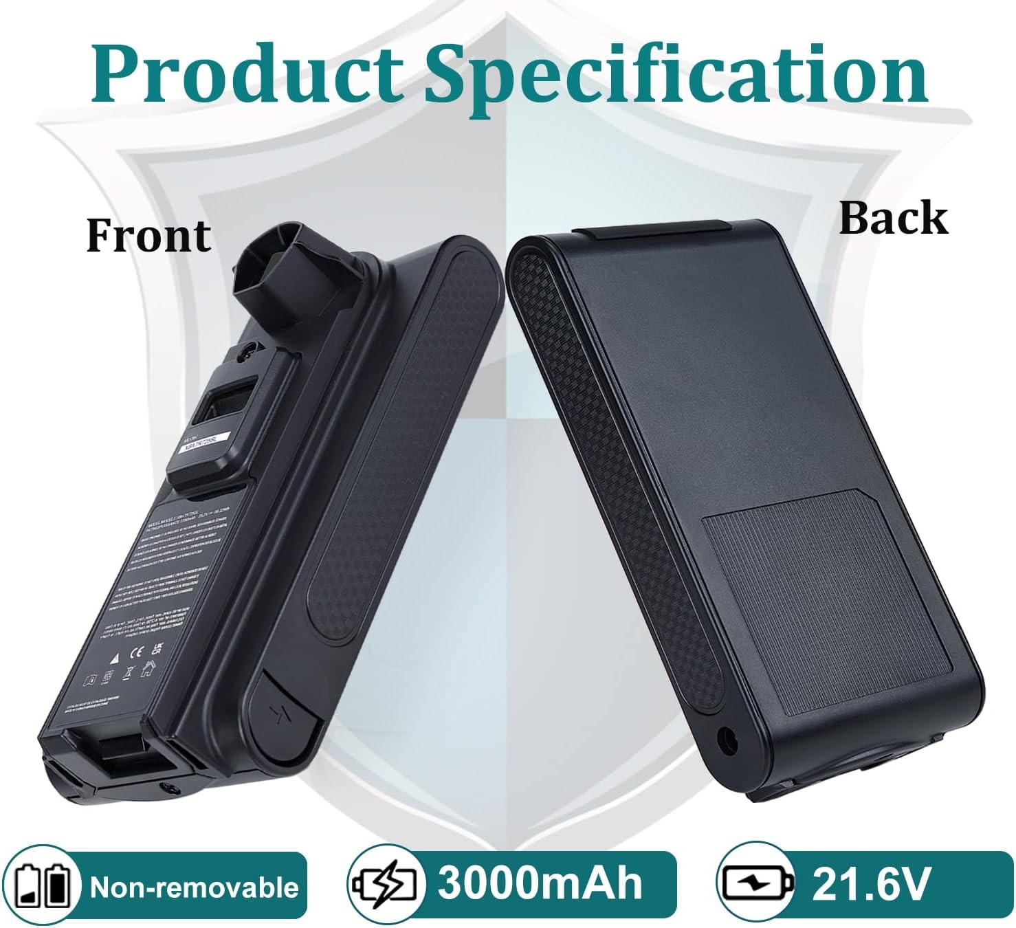 XBATR620SL Replacement Battery Compatible with Shark IZ540H IZ562H UZ565H LZ500