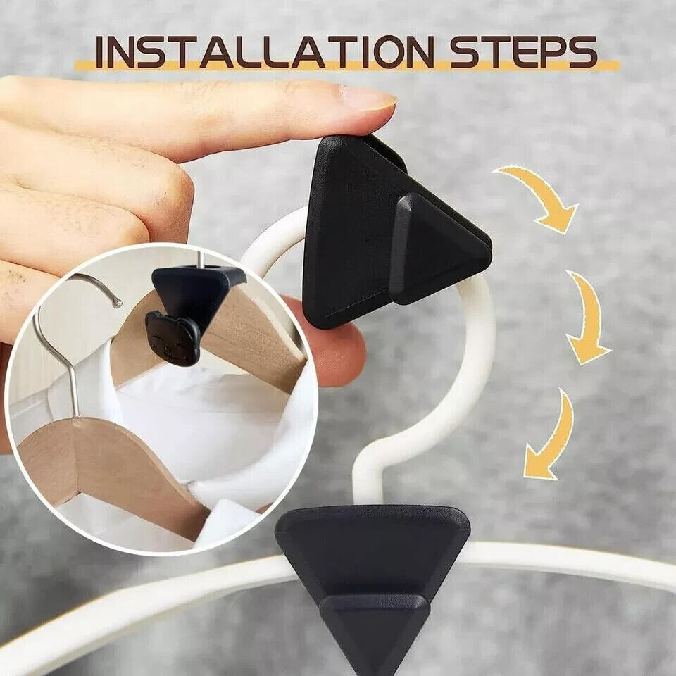 25 pcs Clothes Hanger Connector Hooks Closet Hangers Organizer Space Saving Clip