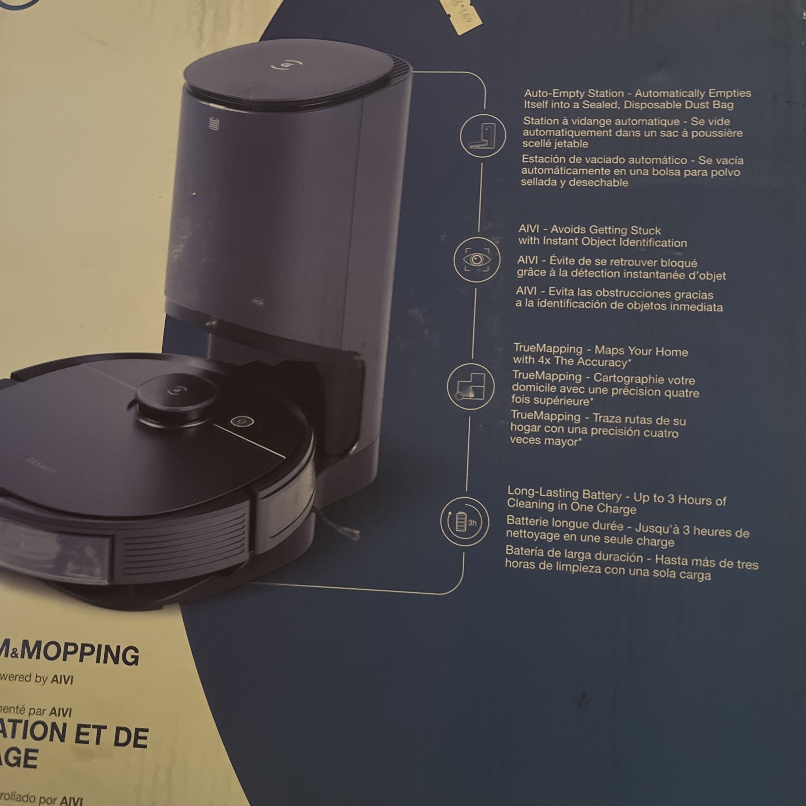 Ecovacs DEEBOT OZMO T8 OzmoT8 Robotic Vacuum Cleaner