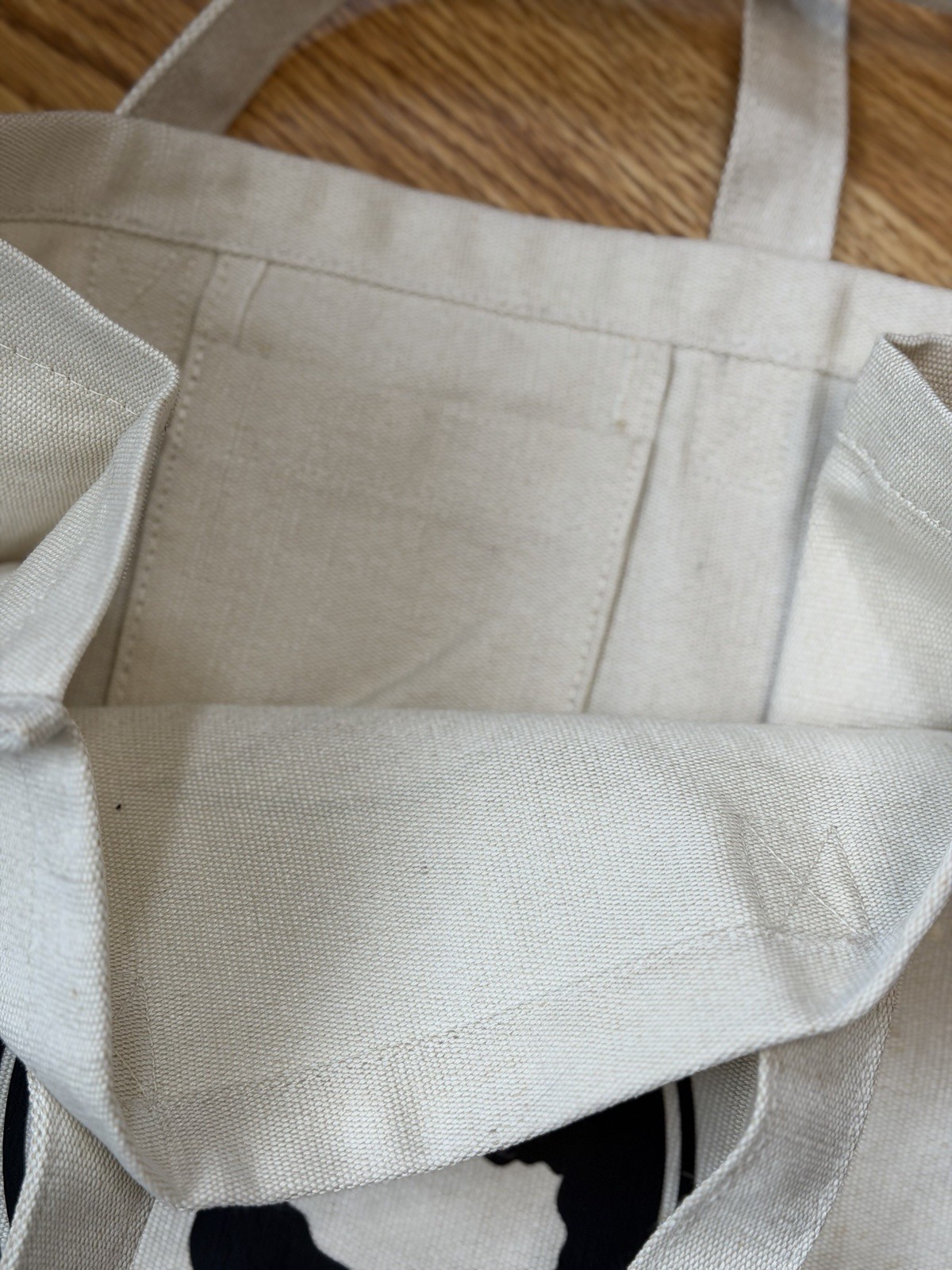 Reusable Hemp Tote Bag w/ Handles & Decal Eco-Friendly “There is no planet B”